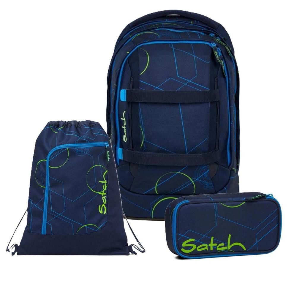 Satch Schulrucksack Pack (3tlg., inkl. Schlamperbox und Sportbeutel)
