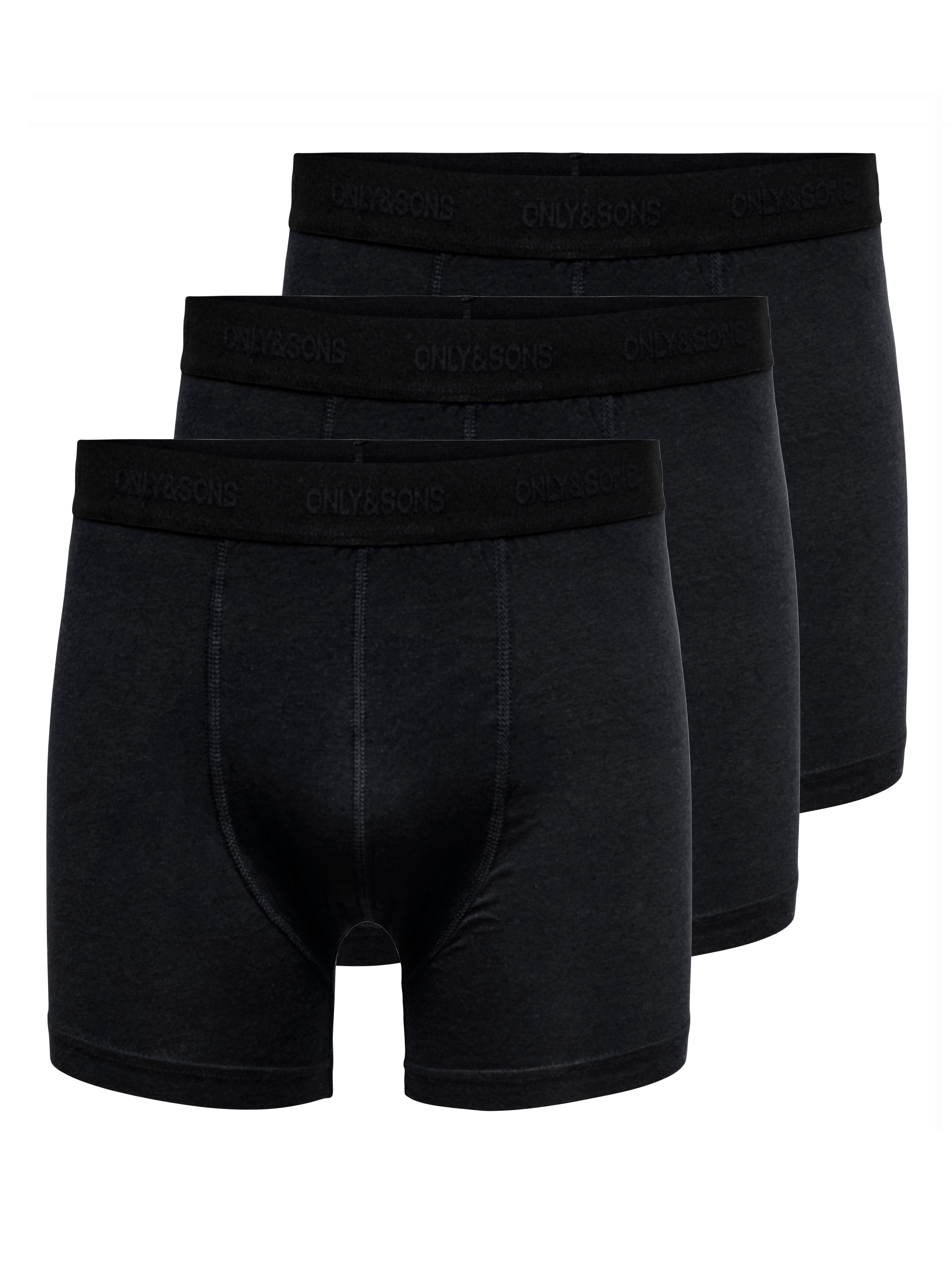 ONLY & SONS Boxershorts ONSFITZ BAMBOO BOXER LOGO 3-PACK NOOS (Packung, 3-S günstig online kaufen