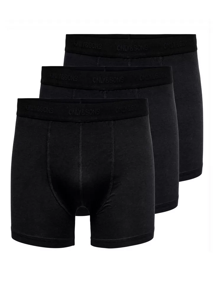 Only & Sons Boxershorts ONSFITZ BAMBOO BOXER LOGO 3-PACK NOOS (Packung, 3-St)