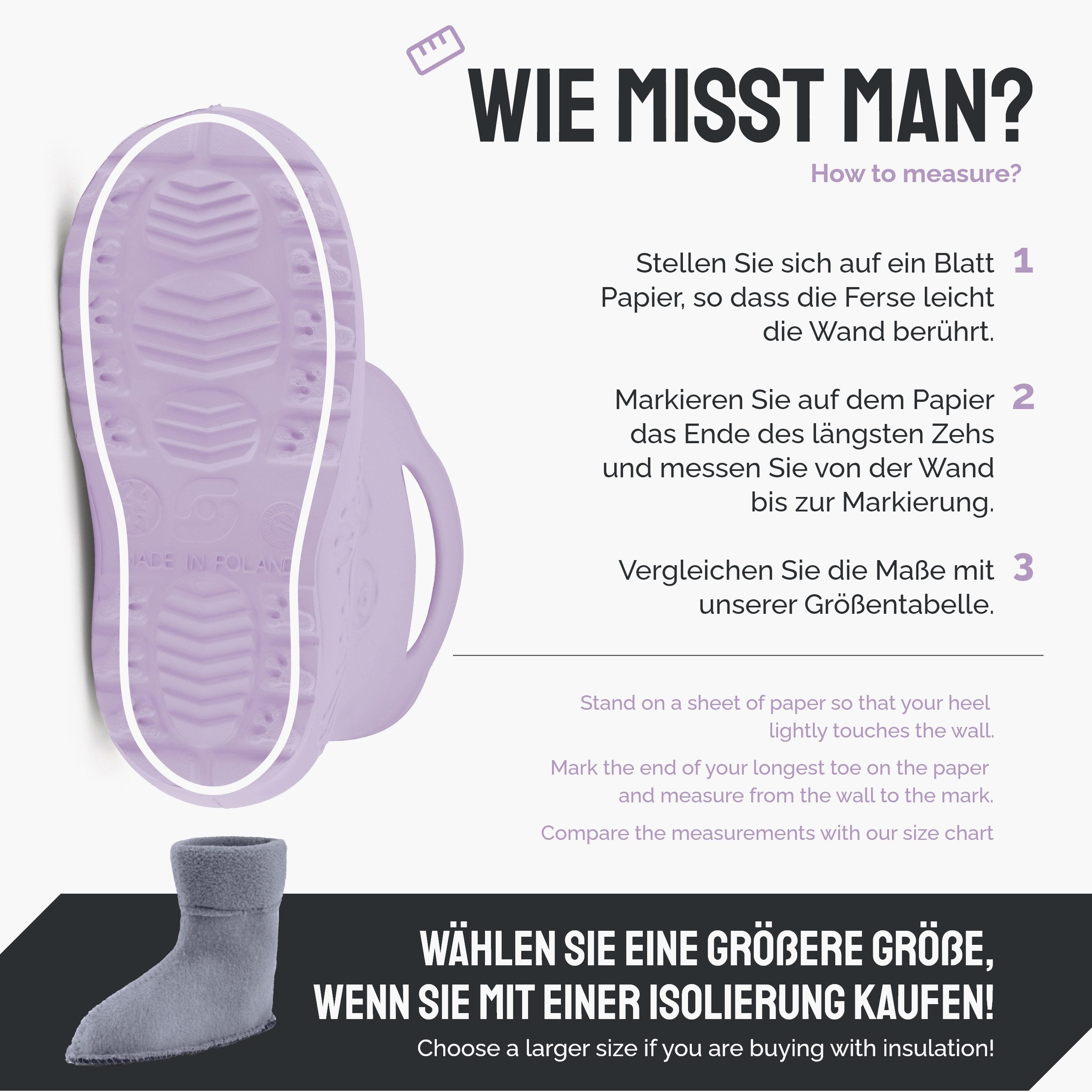 Ladeheid Kinder EVA federleichte Regenschuhe LA-CA-03 Gummistiefel