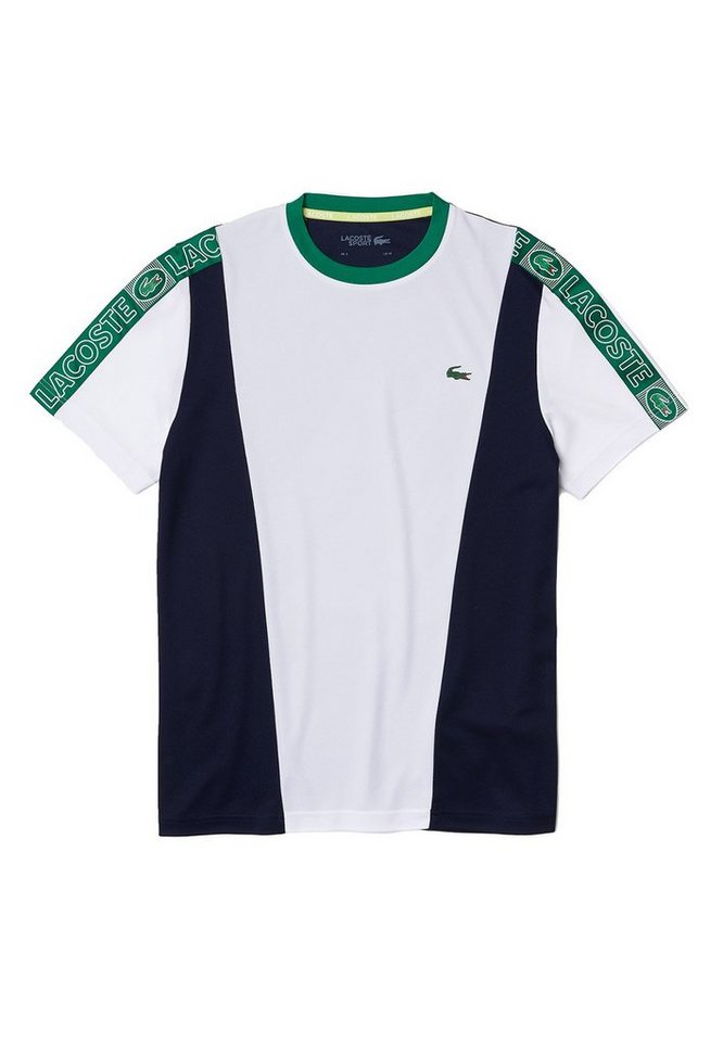 Lacoste T-Shirt Lacoste Herren T-Shirt TEE TH0855 White Navy Blue Weiß