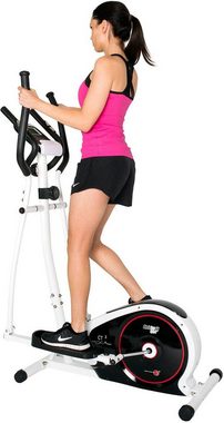 Christopeit Sport® Crosstrainer CT 3, Computer mit Tablet- und Smartphonehalterung