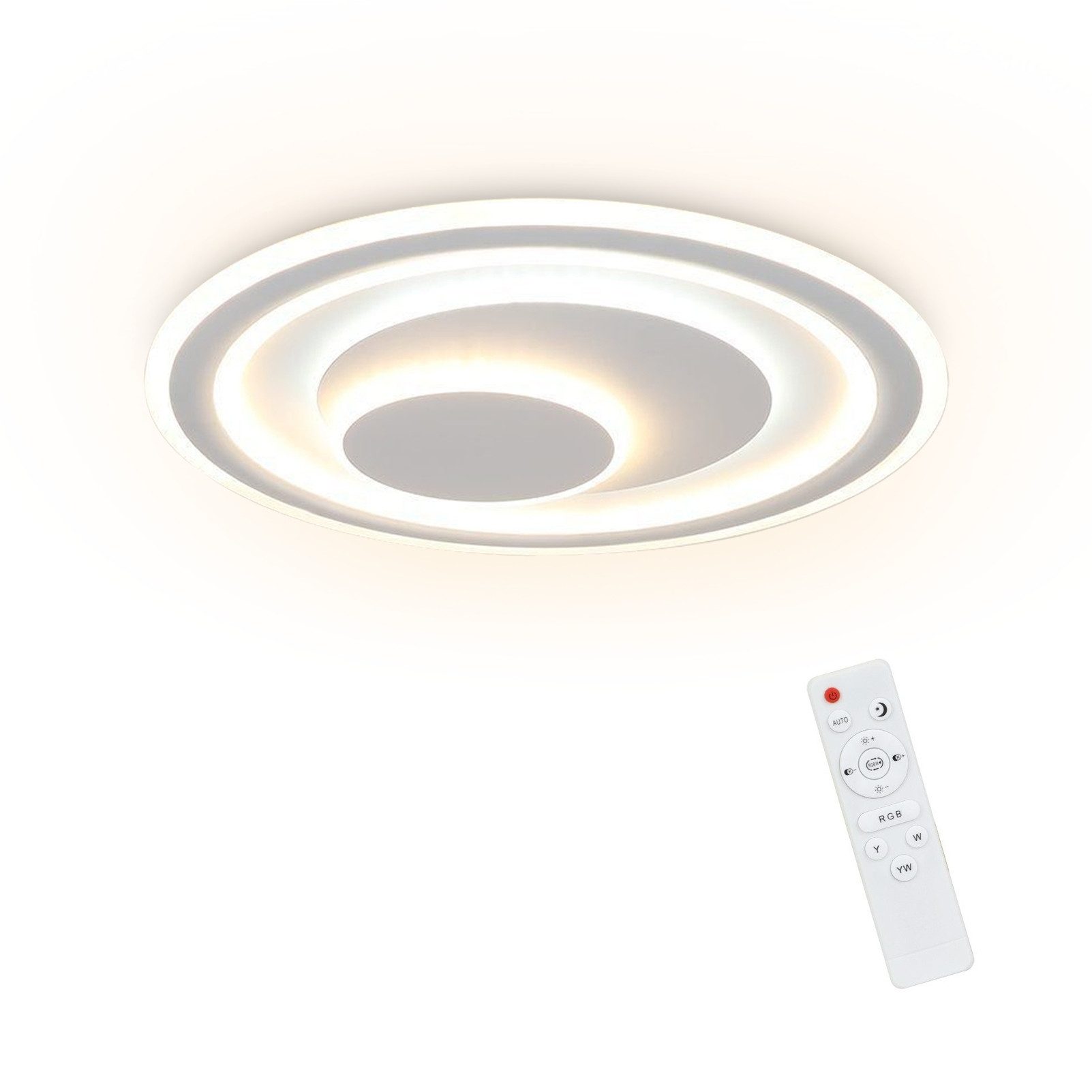 Nettlife LED Deckenleuchte LED Deckenleuchte 50cm RGB Runde, RGB Farbwechse günstig online kaufen