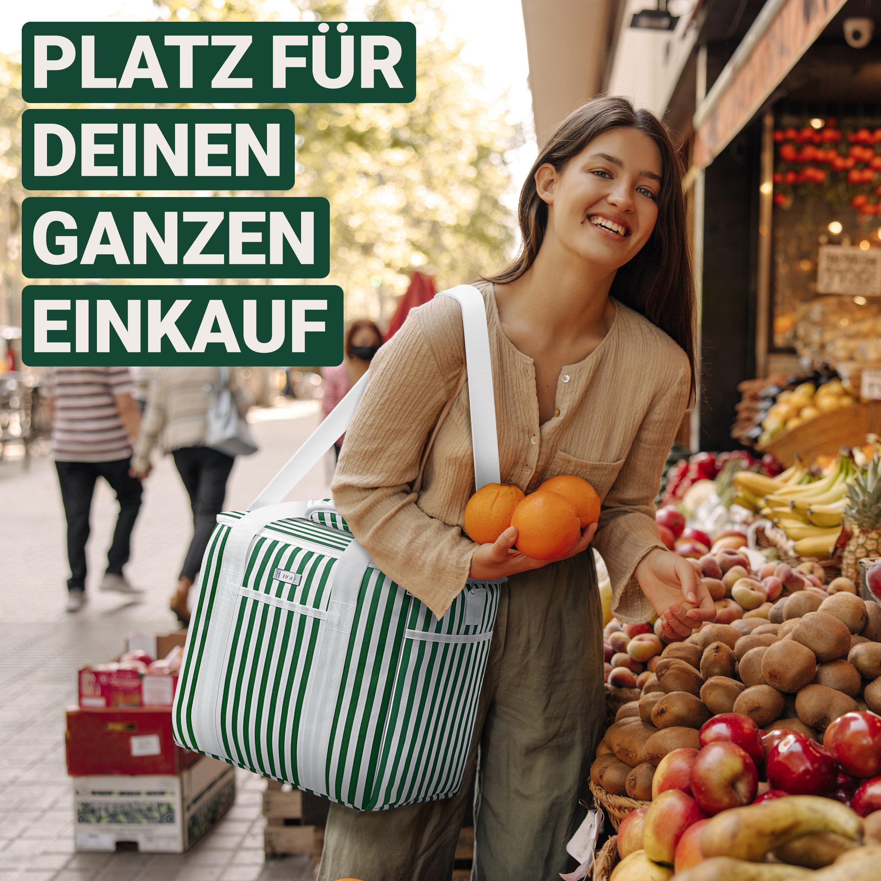 HOEL Kühltasche HOEL Kühltasche klein 20L & Gross 30L - Isoliertasche - Lunchtasche – Bild 3 von 5