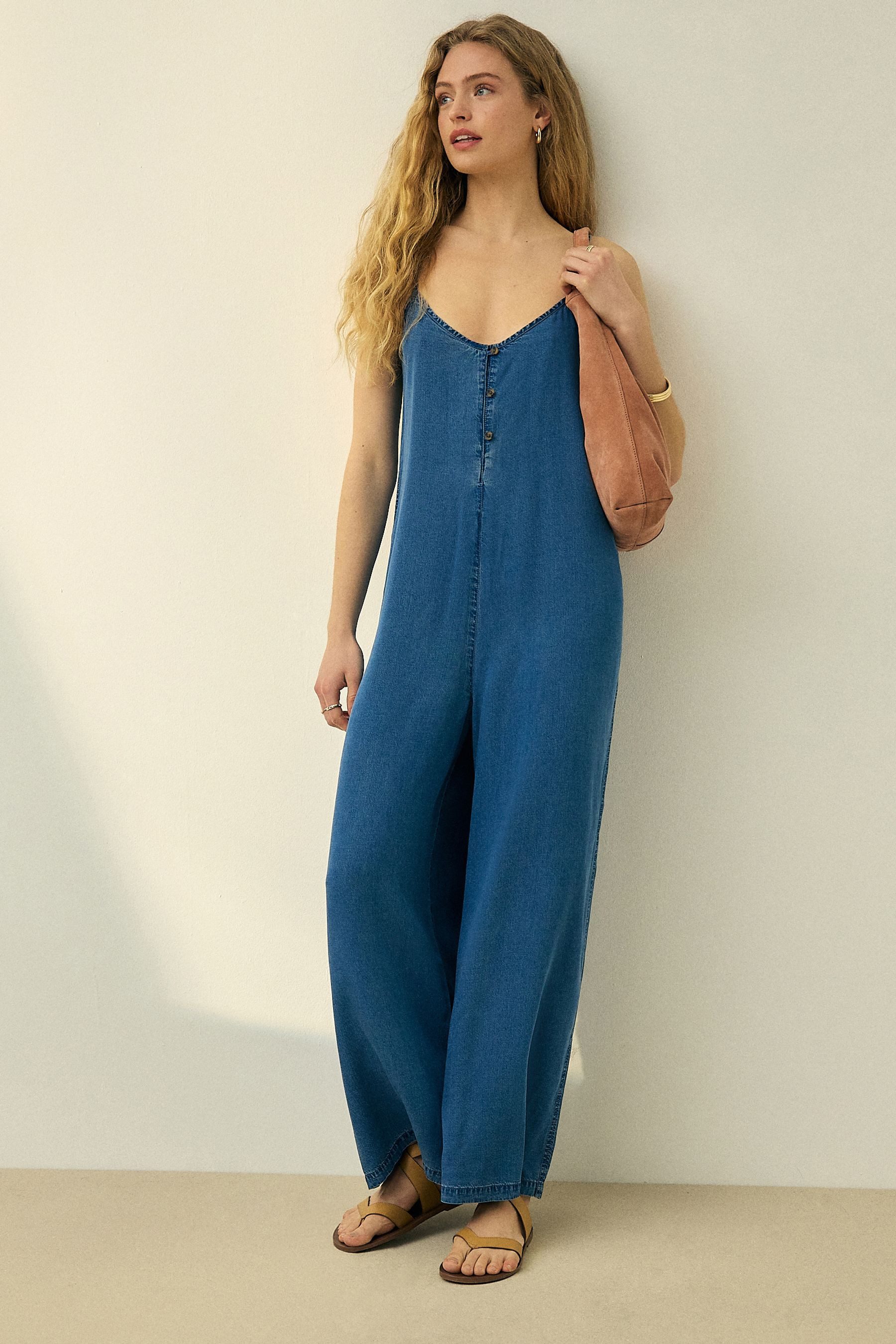 Next Jumpsuit N. Premium Tencel Weiter Denim Jumpsuit (1-tlg)