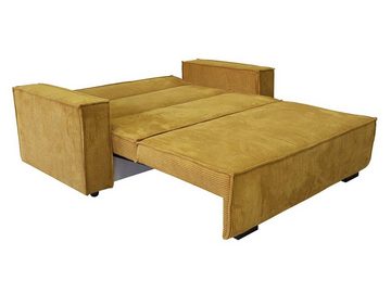 MIRJAN24 Schlafsofa Viva Star I, mit Schlaffunktion und Bettkasten, einsitzer Bettsofa inkl. Kissen, Sofagarnitur