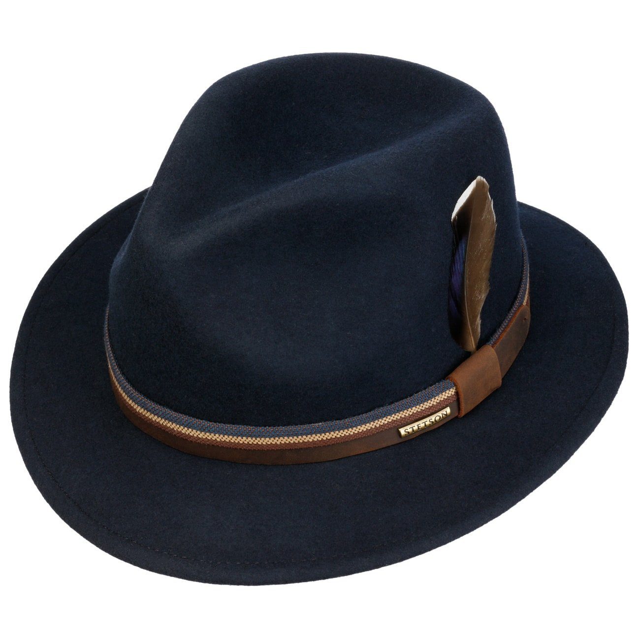 Stetson Filzhut (1-St) Wollfilzhut mit Lederband
