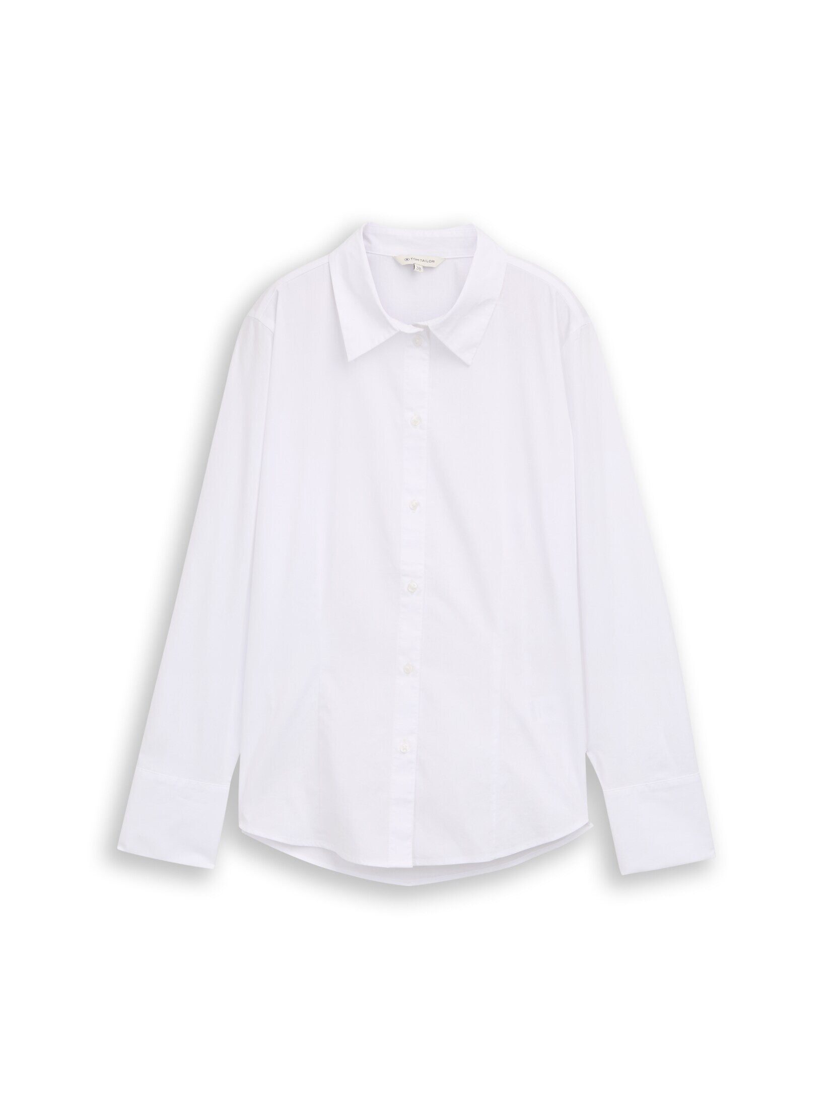 TOM TAILOR Langarmbluse Blusen & Shirts Fitted Popeline Hemdbluse