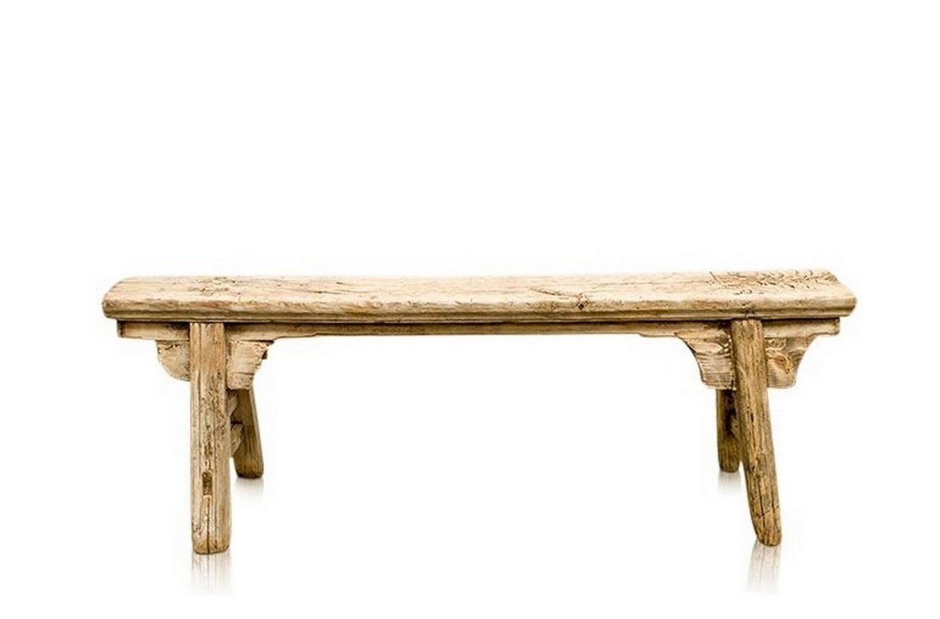 daslagerhaus living Bauernschrank Sitzbank Unikat Vintage B ca 100-125 cm