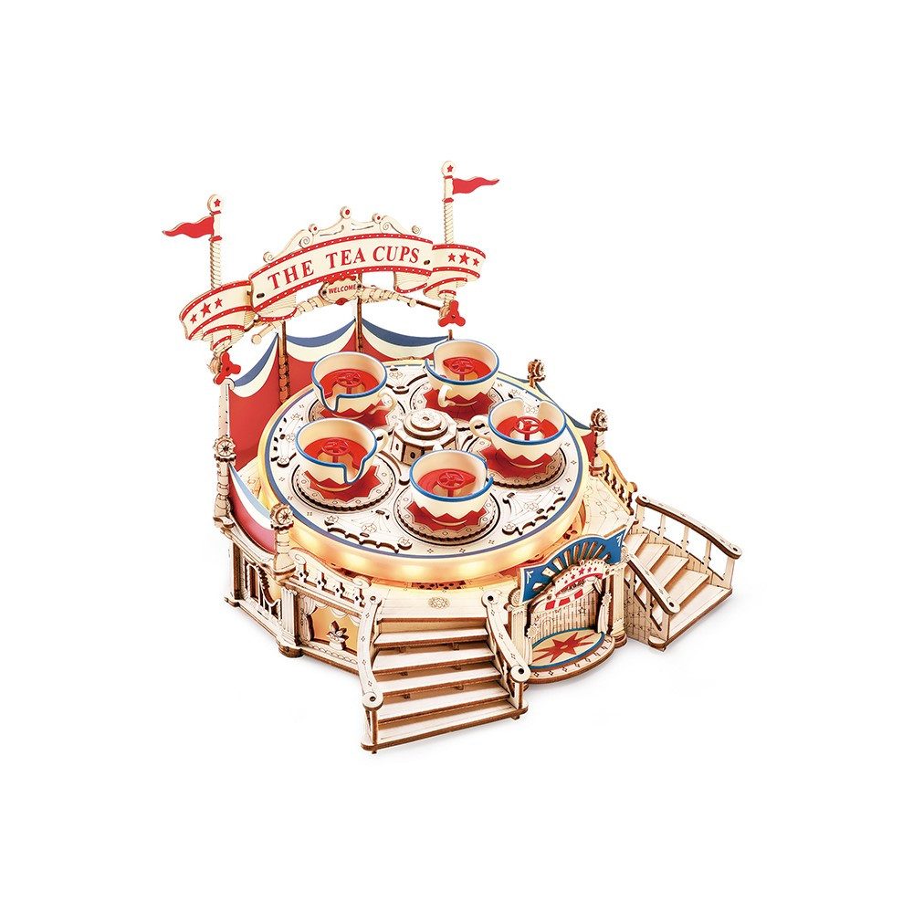 3D-Puzzle Tilt-a-Whirl / Tassenkarussell / Walzenbahn
