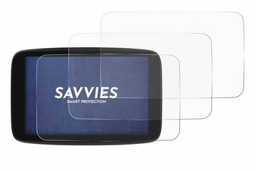 Savvies Schutzfolie für TomTom Go Navigator 6 PKW-Navigationsgerät, Displayschutzfolie, 6 Stück, Folie klar