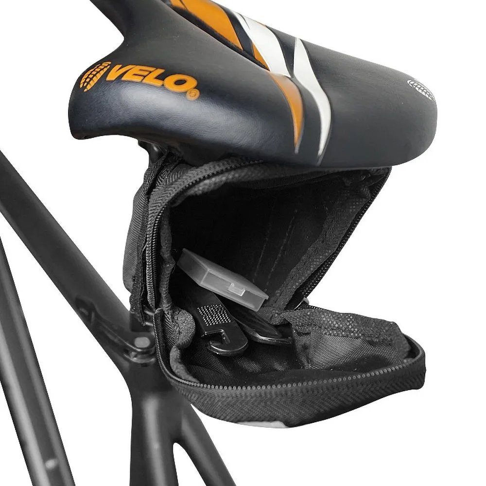 Sahoo Fahrradtasche 132003 Sattel Fahrradtasche Reißverschluss 1L schwarz