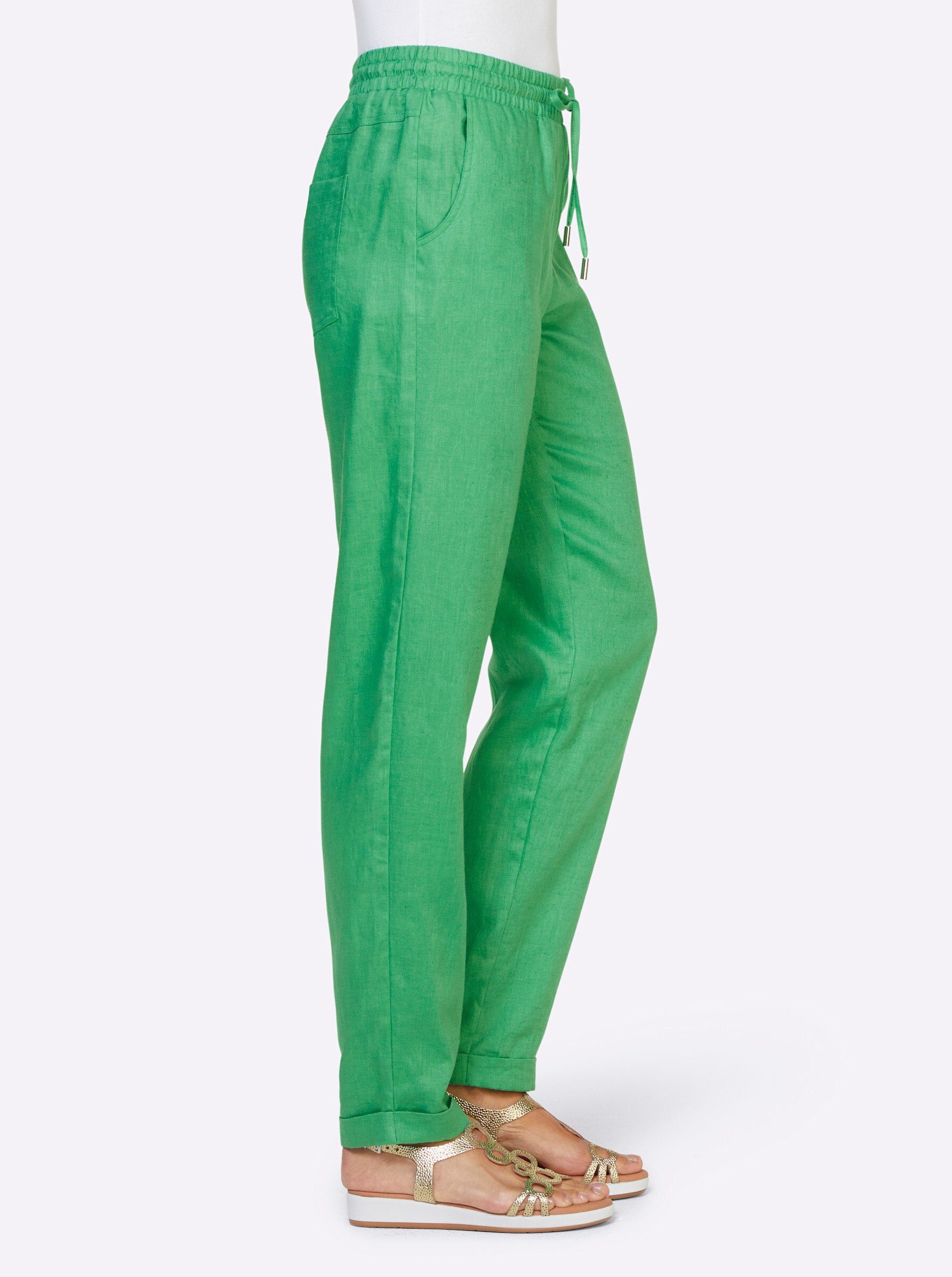 heine Jerseyhose Leinenhose erhöht günstig online kaufen