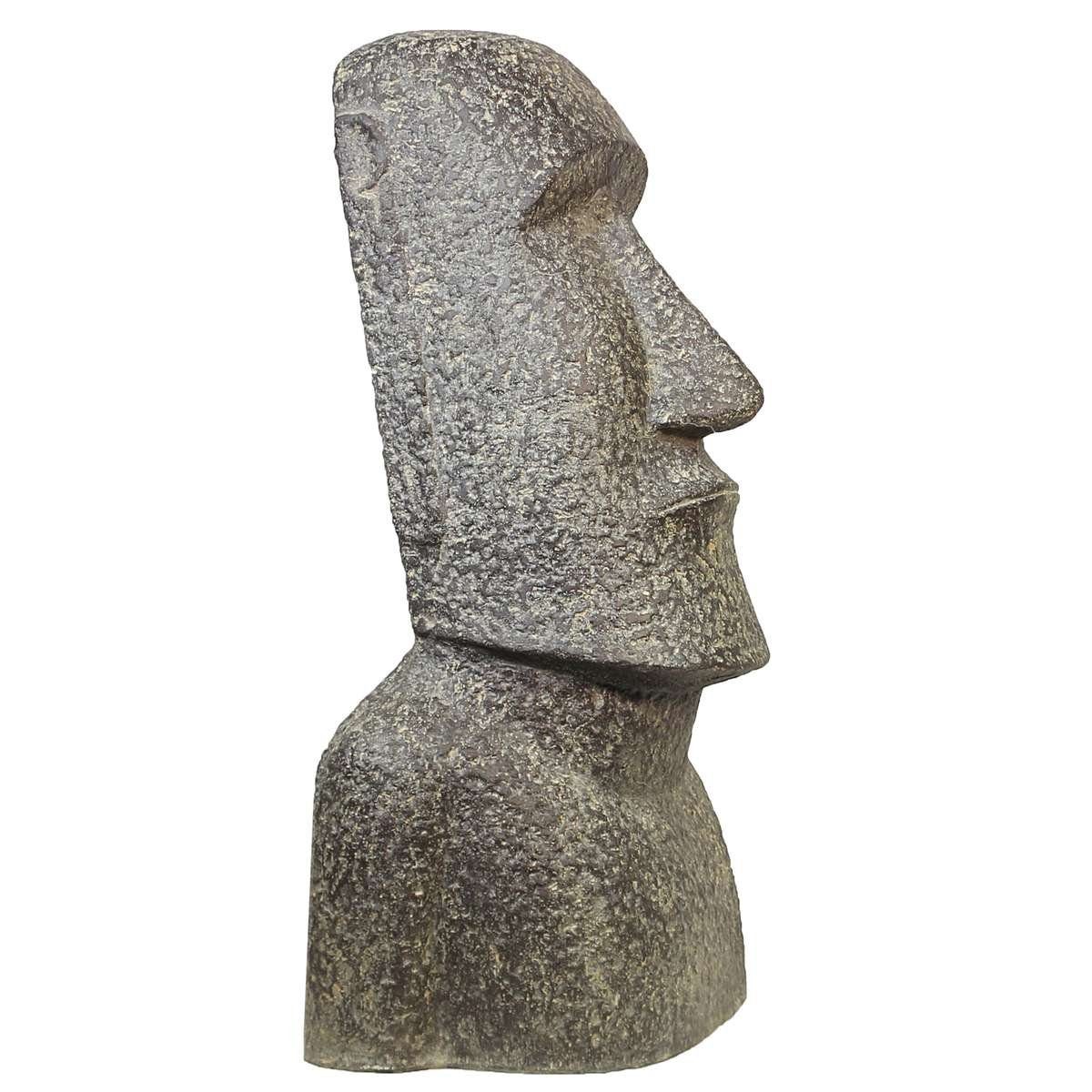 Ursprungsland Dekofigur Handarbeit (1 in Oriental Figur Stein Galerie St), Lavastein Moai Herstellung Osterinsel cm im traditionelle 120