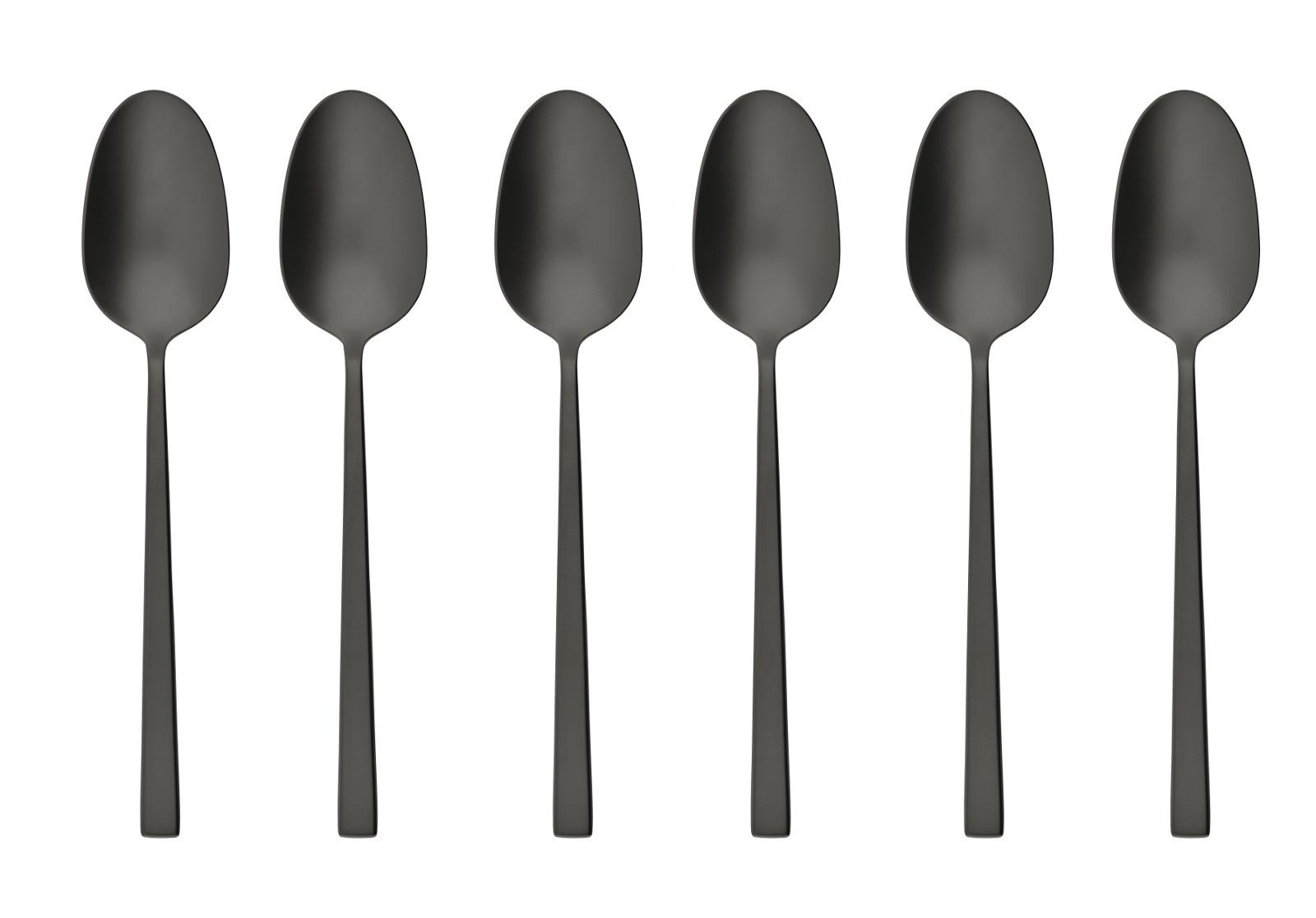 sambonet Besteck-Set Rock Edelstahl/PVD 2Black Mokkalöffel Set6, Edelstahl rostfrei, Besteck-Sets
