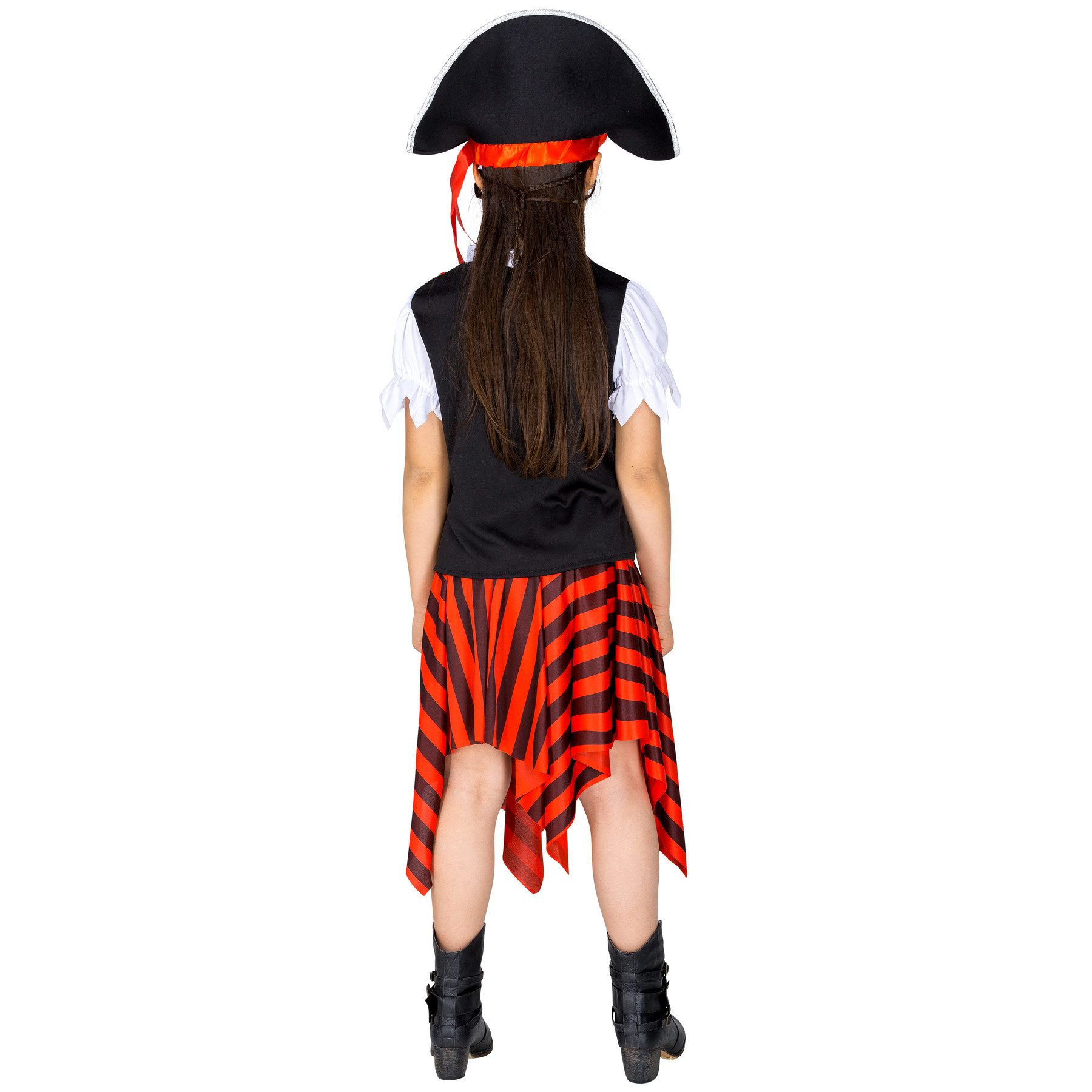 dressforfun Piraten-Kostüm Mädchenkostüm Merle Säbelrost, Toller, asymmetrischer Rock mit Gummizug