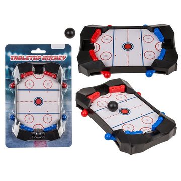 ReWu Mini-Tischkicker Mini Tisch-Eishockeyspiel Inklusive 1 Ball aus Kunststoff