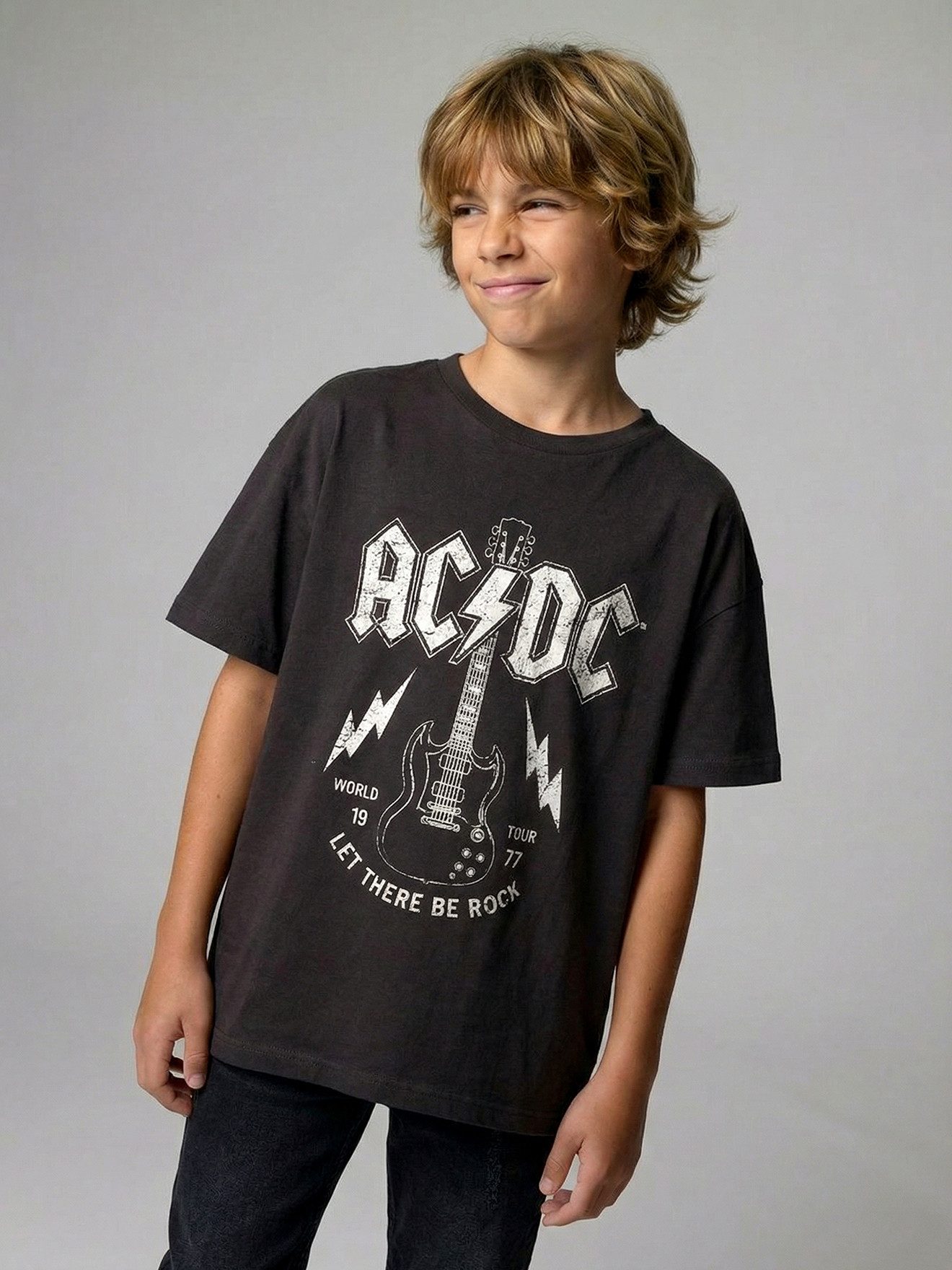 vertbaudet T-Shirt Kinder T-Shirt ACDC – Bild 5 von 5