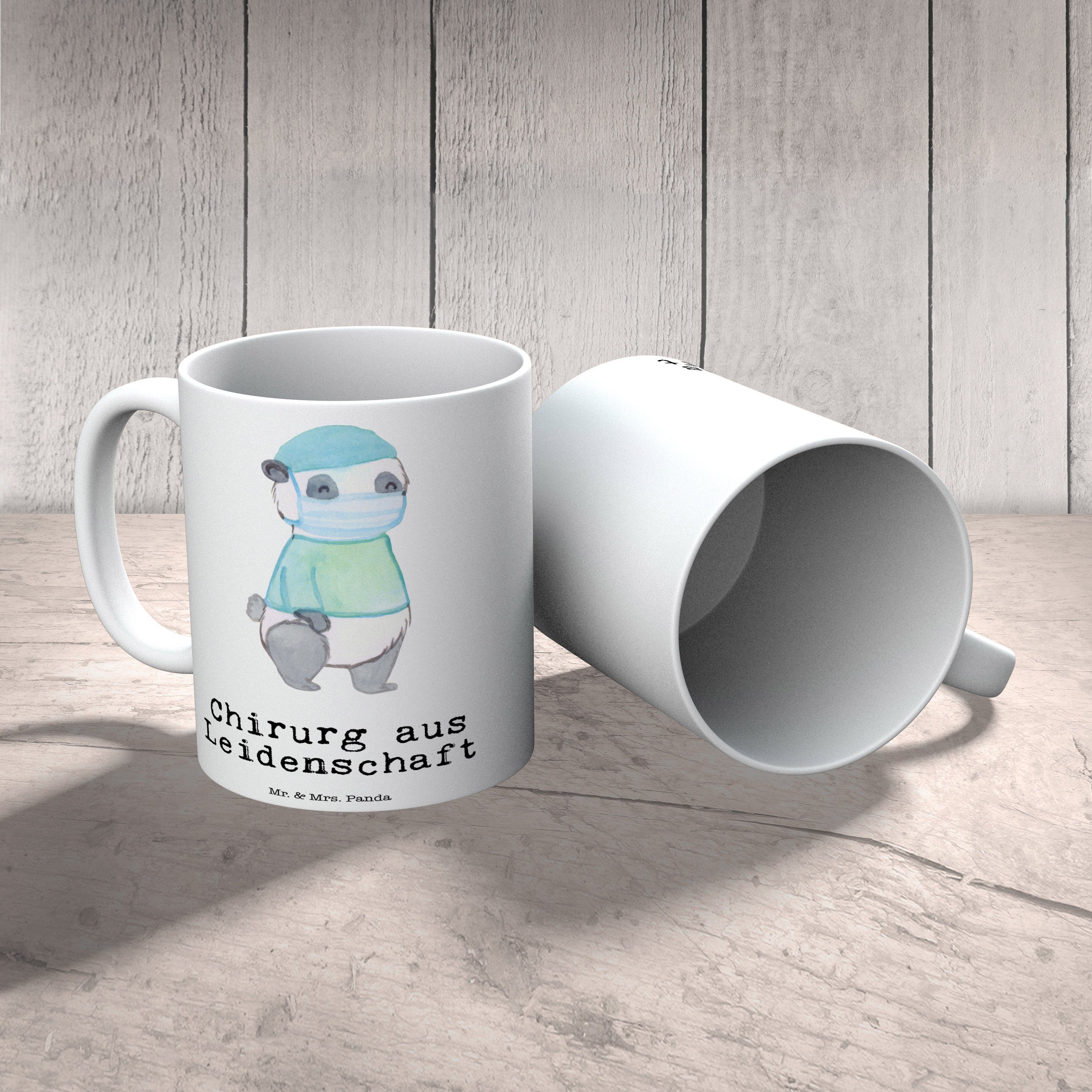 - Panda Leidenschaft Tasse, & Mediz, - Geschenk, Chirurg aus Mr. Weiß Tasse Keramik Mrs. Kaffeetasse,