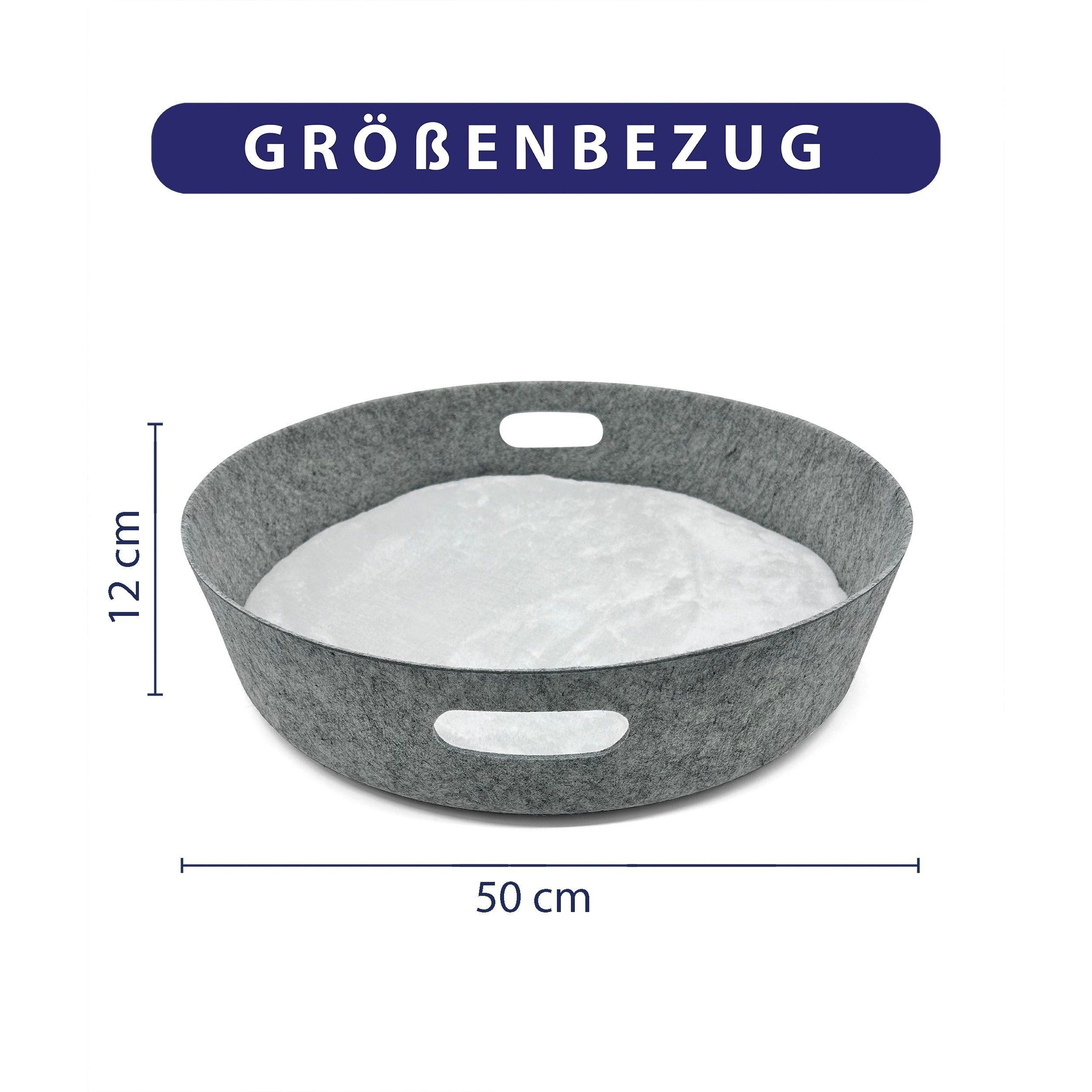 Pisi & Bili Katzenhaus Katzenkorb aus Filz Tierbett Katzenbett, Hundebett