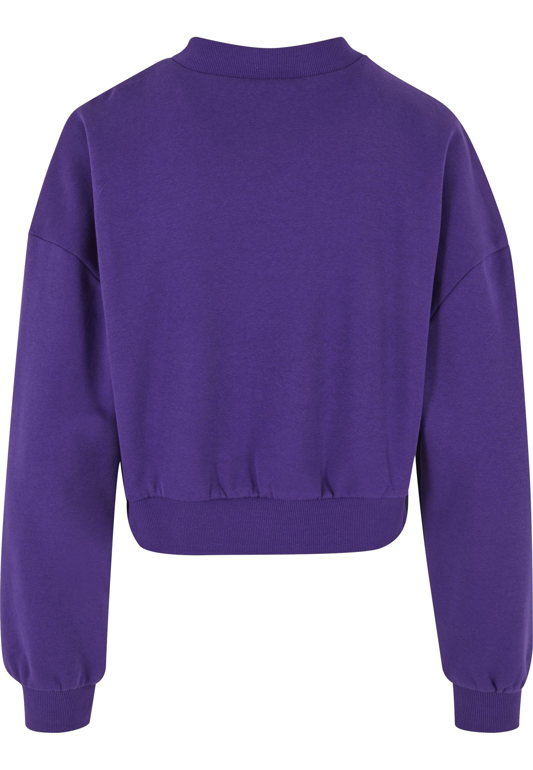 URBAN CLASSICS Sweater Urban Classics Damen Ladies Cropped V-Neck