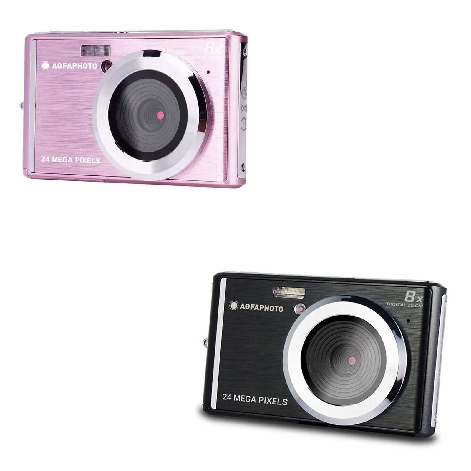 bis DC5500 Kompaktkamera (Stoßfest m, High-Definition-Videoaufnahme) AGFA zu 1,2 720p Pink