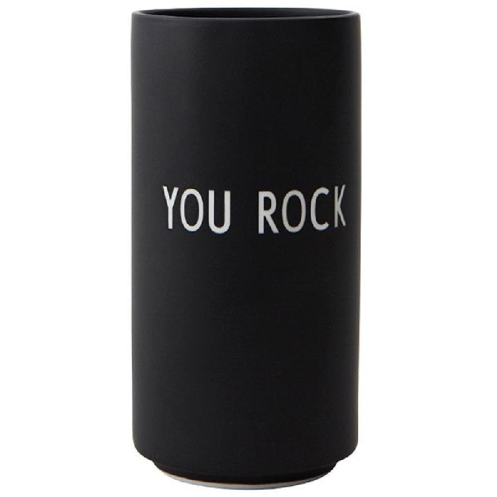 Design Letters Dekovase Favourite Vase You Rock Schwarz