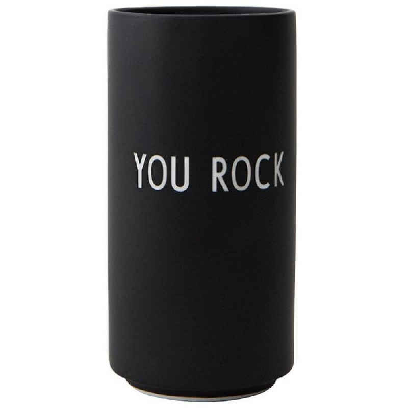 Design Letters Dekovase Favourite Vase You Rock Schwarz