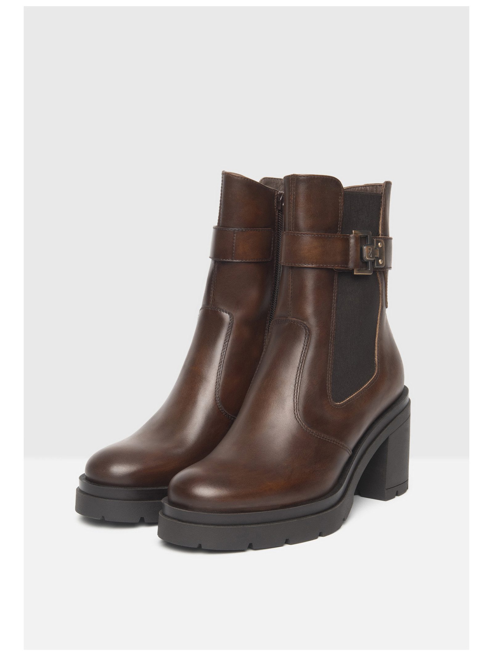 Nero Giardini Nero Giardini Stiefelette Leder/Textil High-Heel-Stiefelette
