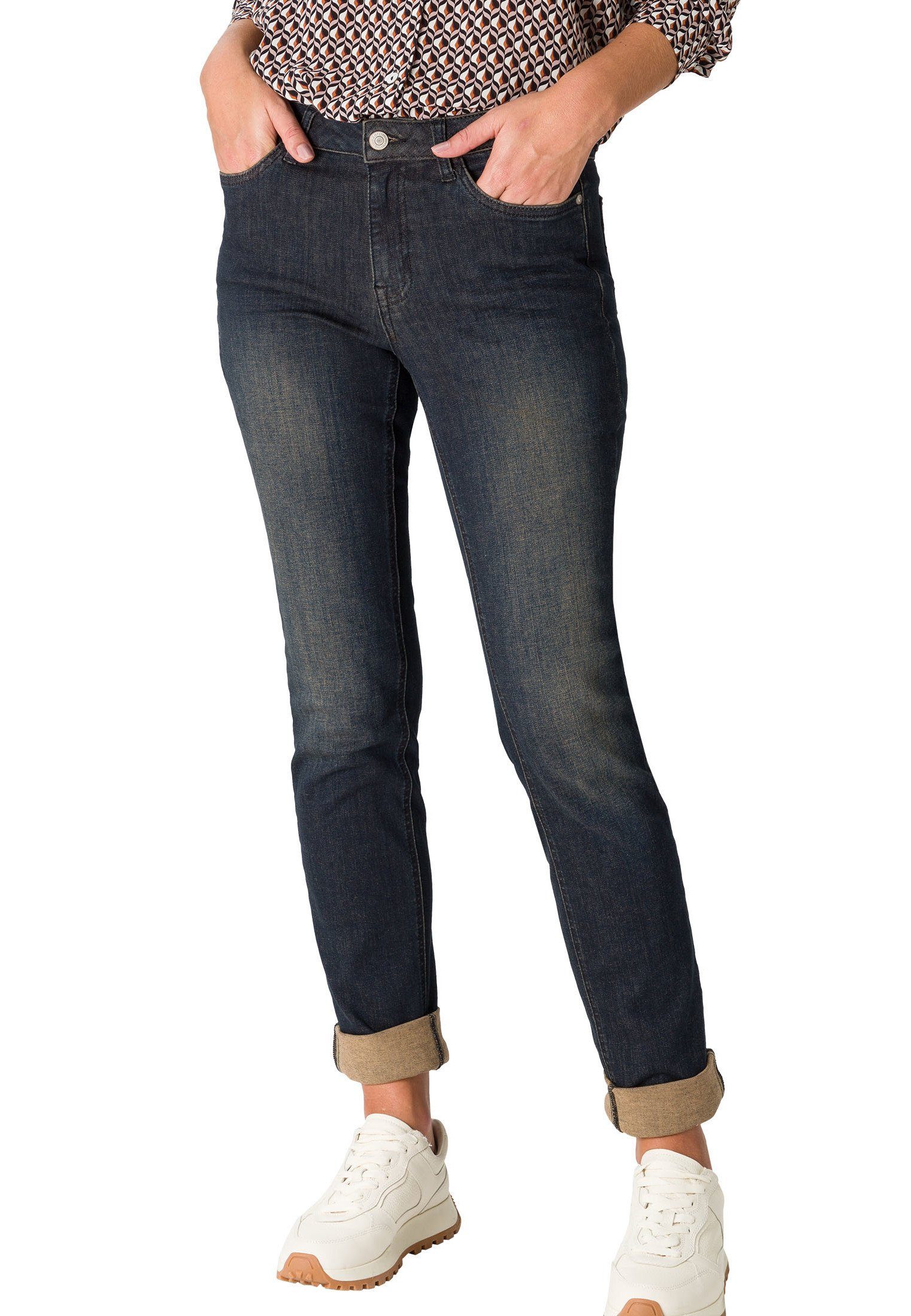 Zero Regular-fit-Jeans Slim Fit 32 Inch Dark Blue Denim
