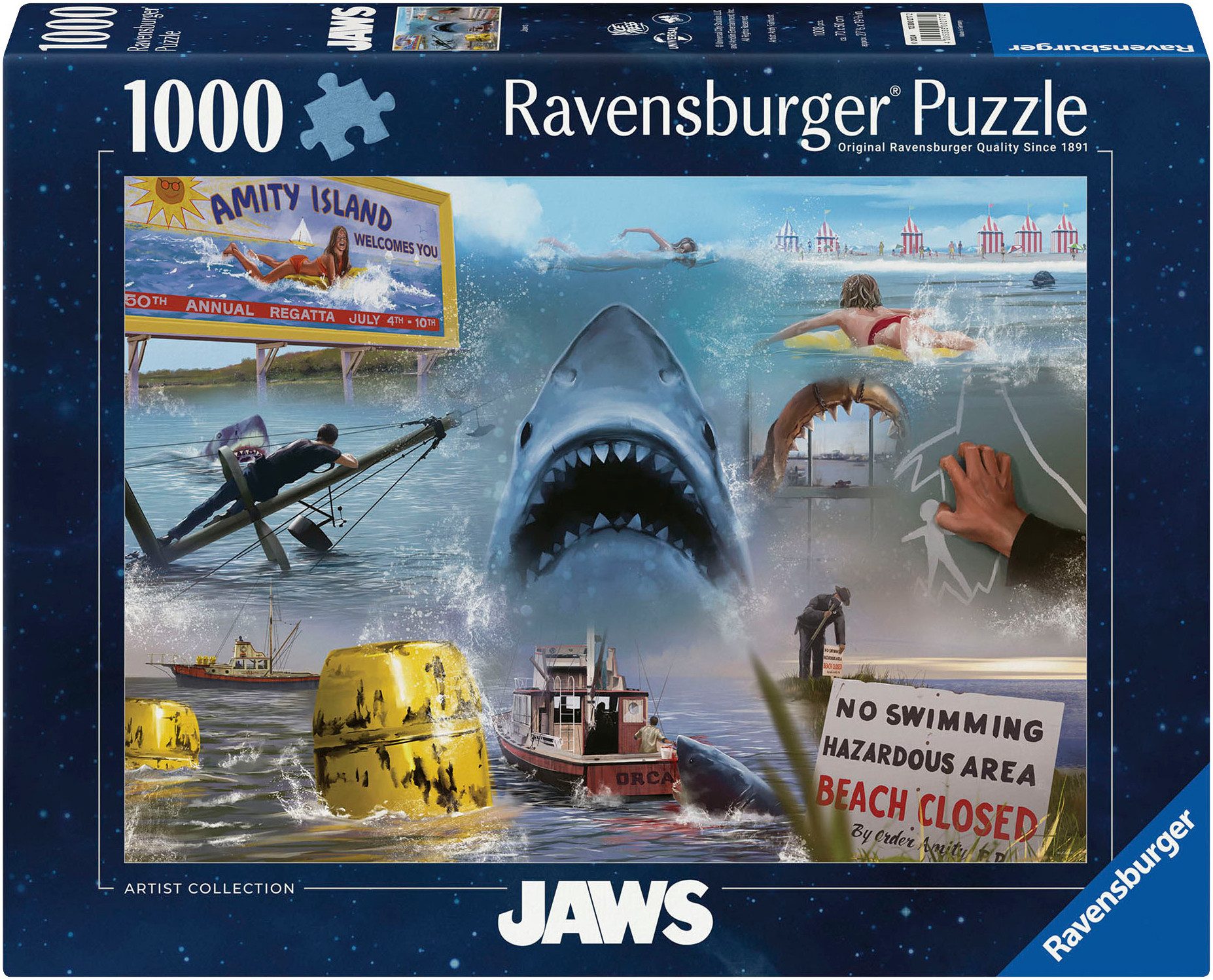 Ravensburger Puzzle Artist Collection, Jaws, 1000 günstig online kaufen