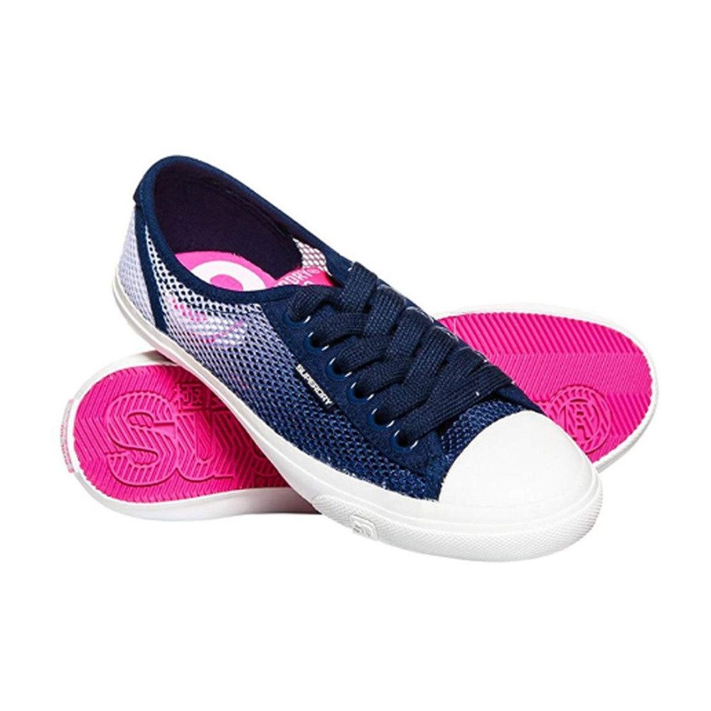 Superdry low Pro Mesh Slip On Sneaker Blau