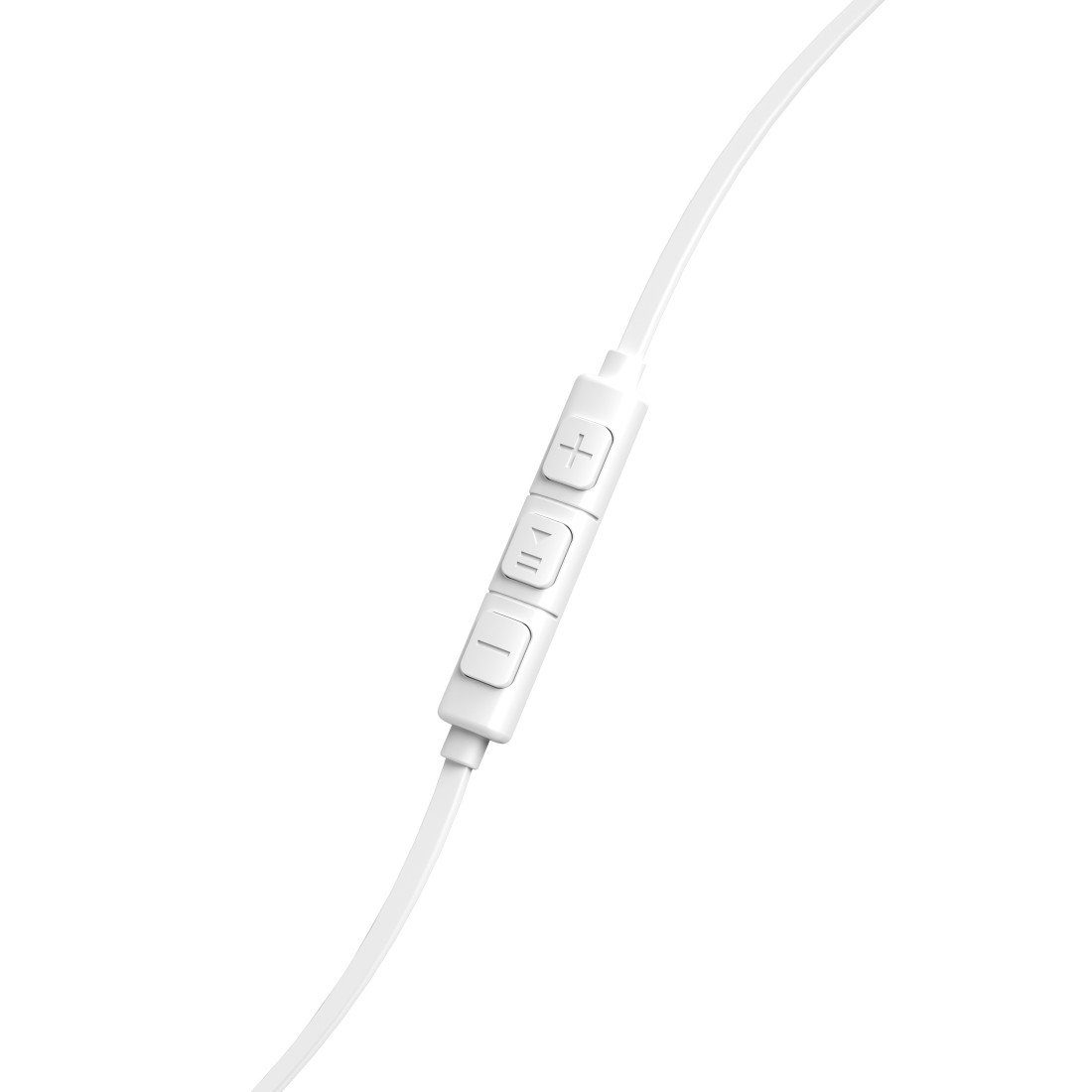 Hama Ear Earbuds, Mikrofon, In-Ear-Kopfhörer in Kopfhörer "Advance", Flachbandkabel weiß
