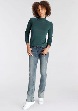 Arizona Bootcut-Jeans Ultra-Stretch Mid-Waist