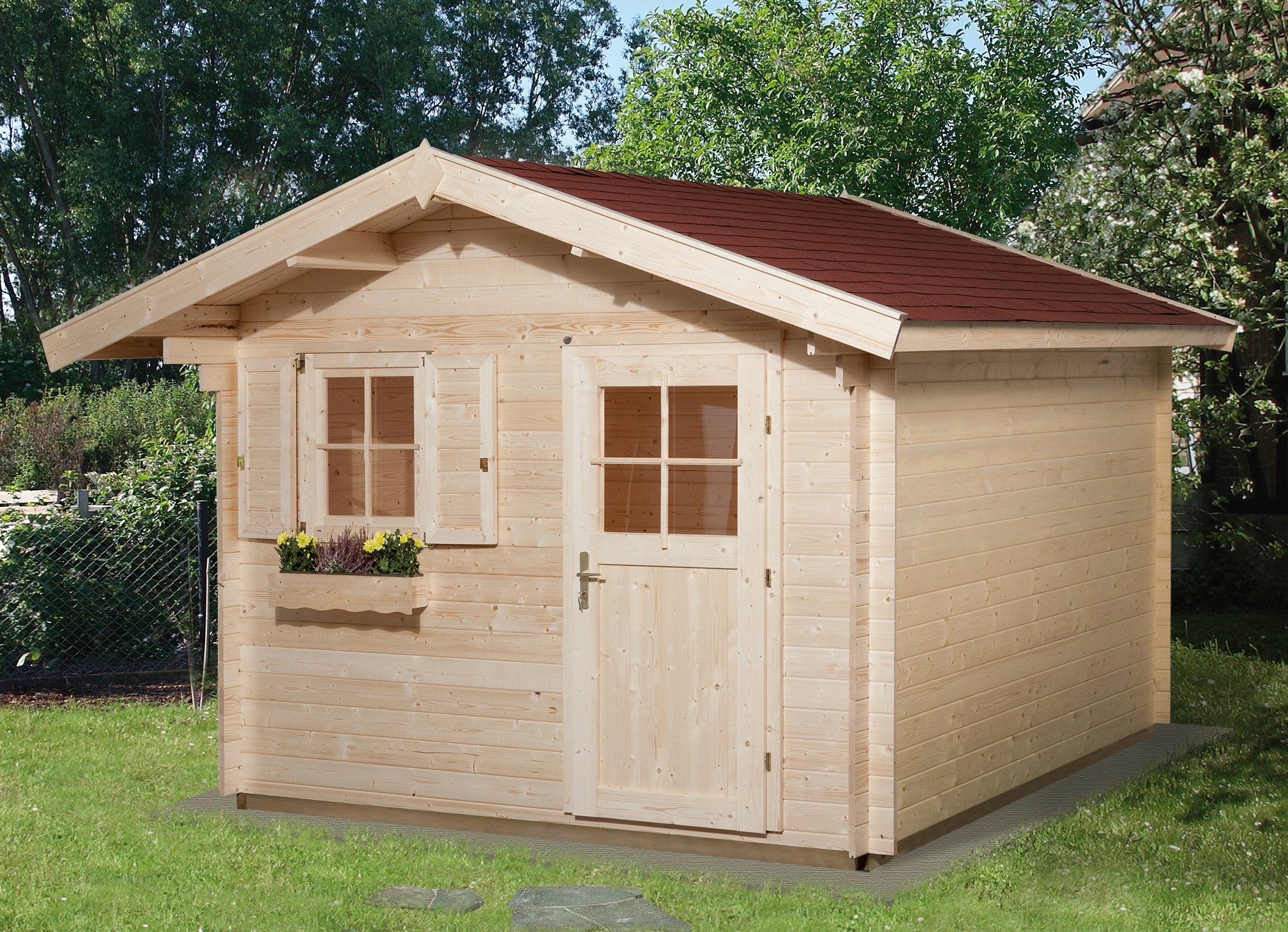 Weka Gartenhaus Benni 1 Bxt 380x280 Cm Kaufen Otto
