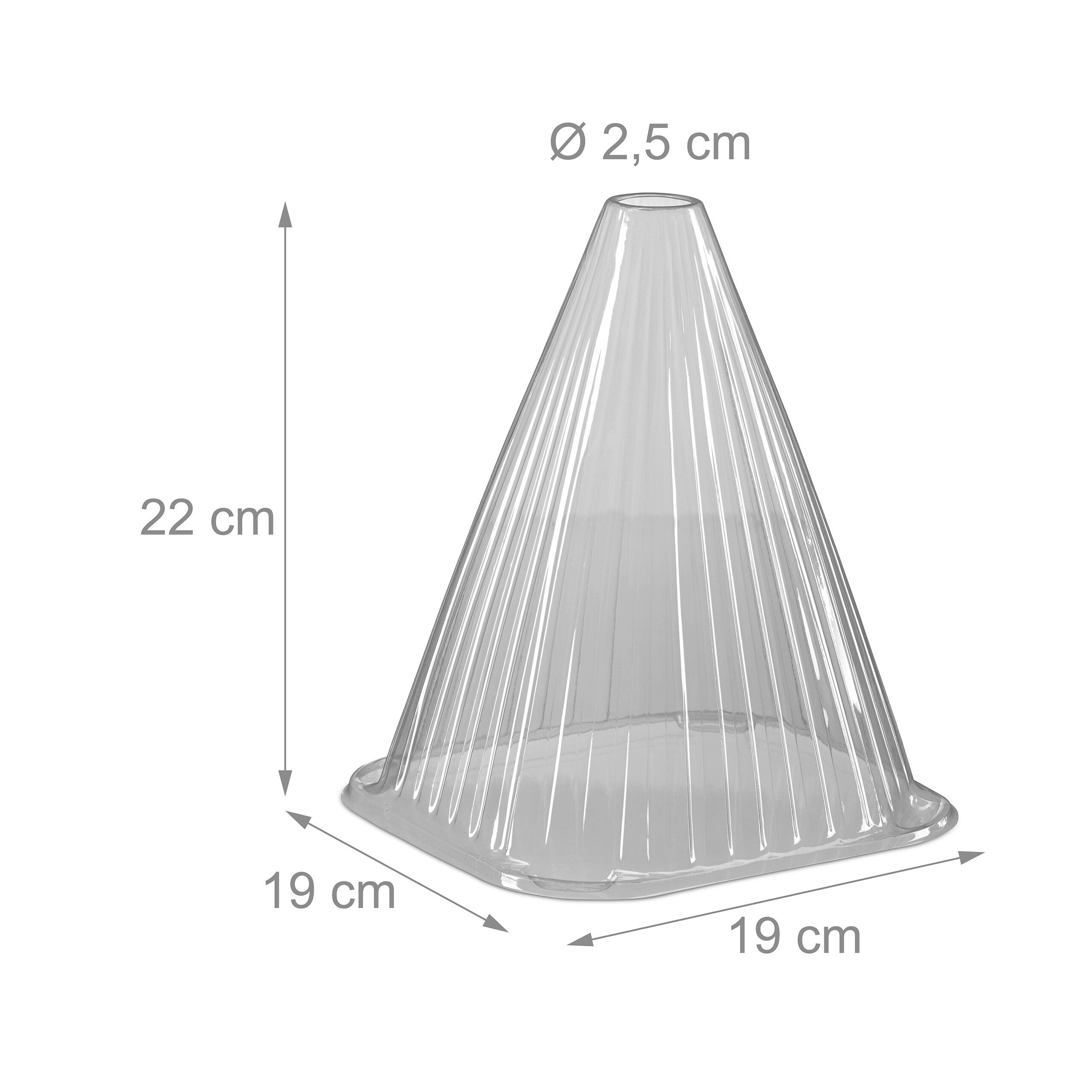 relaxdays Pflanzenschutzdach 20x Grauer Pflanzenhut