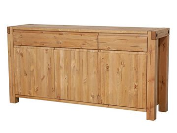 Casamia Sideboard Sideboard 175x88x44cm Anrichte Kommode Casaletta Pinie Nordica massiv