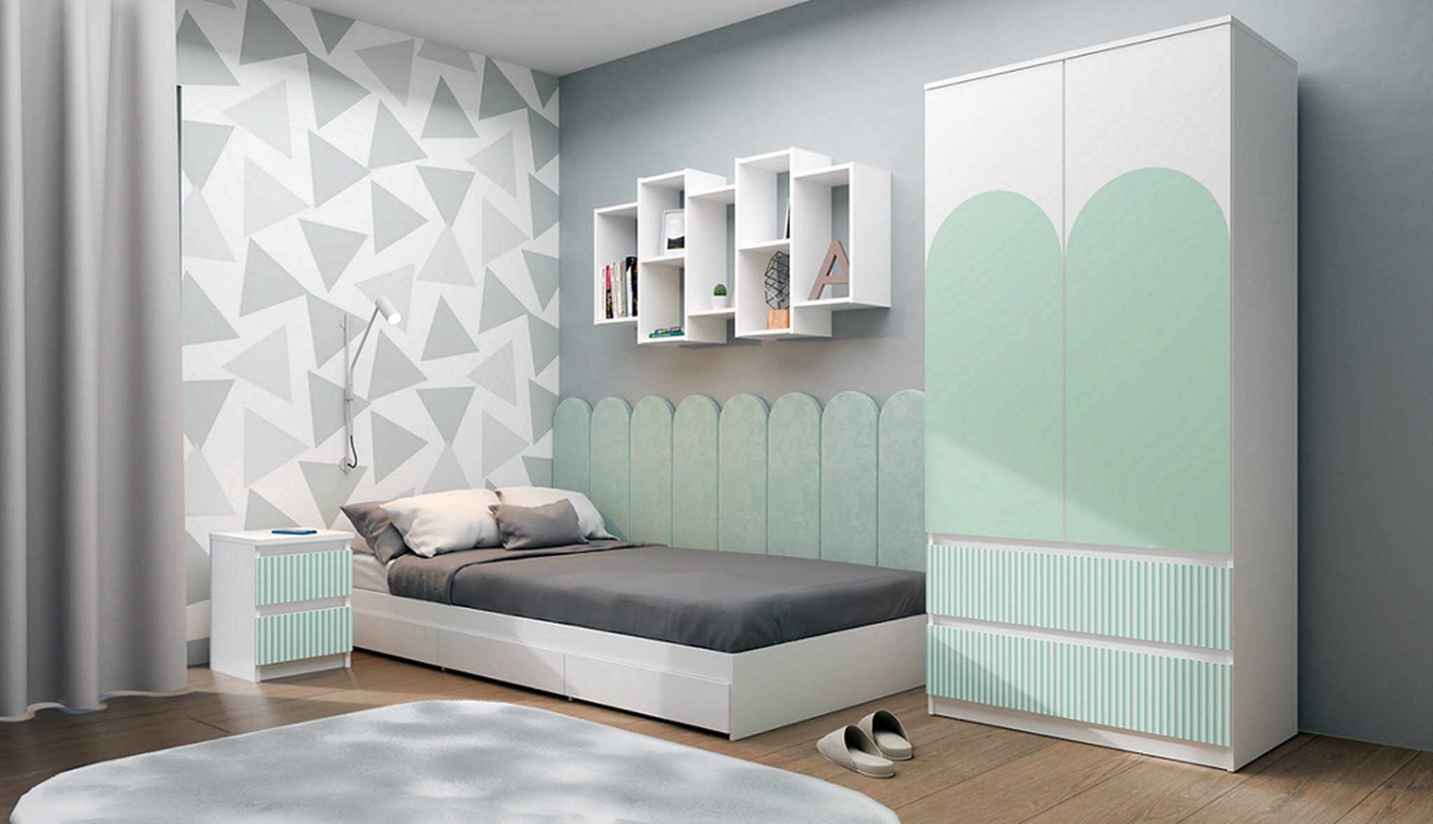 Beautysofa Drehtürenschrank Jorn (im modernen Stil) günstig online kaufen
