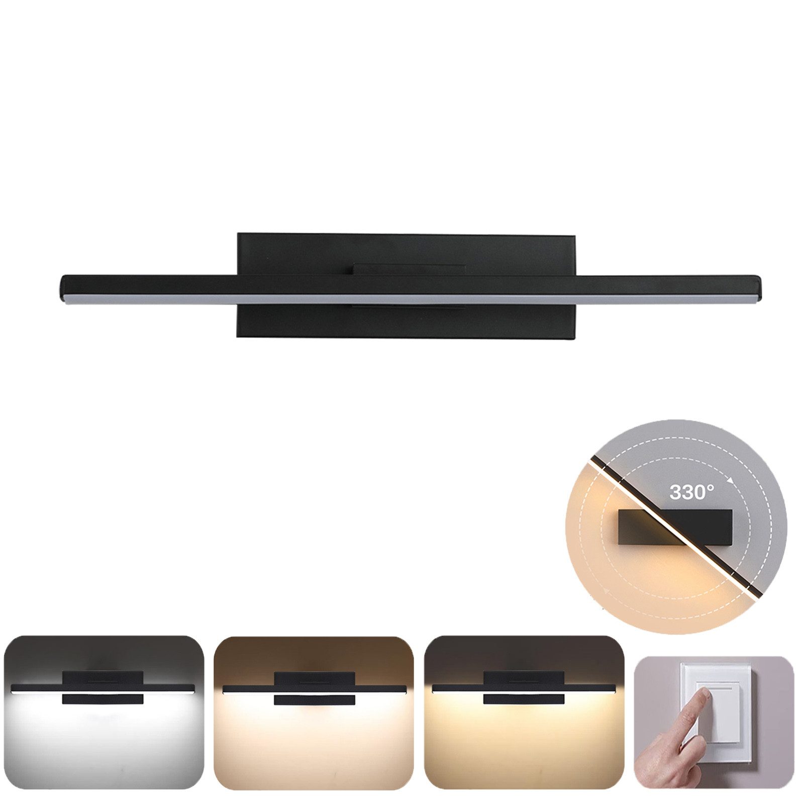 MUPOO LED Wandleuchte Wandleuchte 30/40/50 cm günstig online kaufen