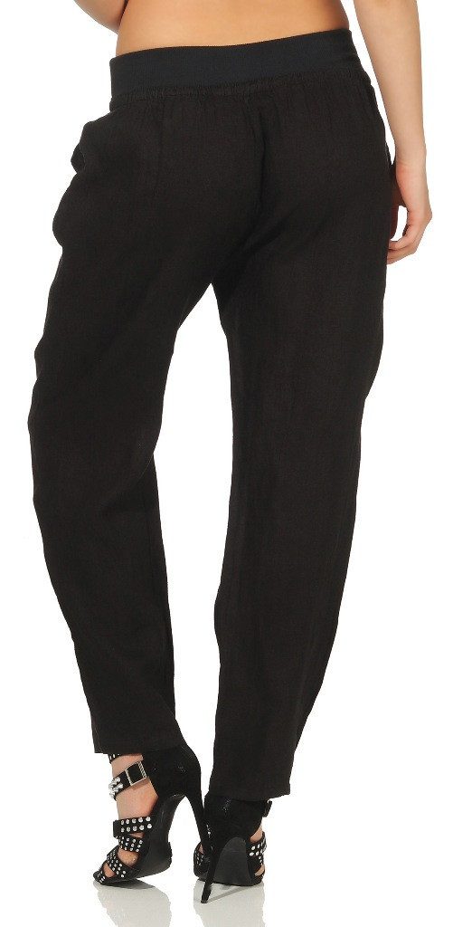Mississhop Leinenhose Leinenhose mit Kordelzug in günstig online kaufen