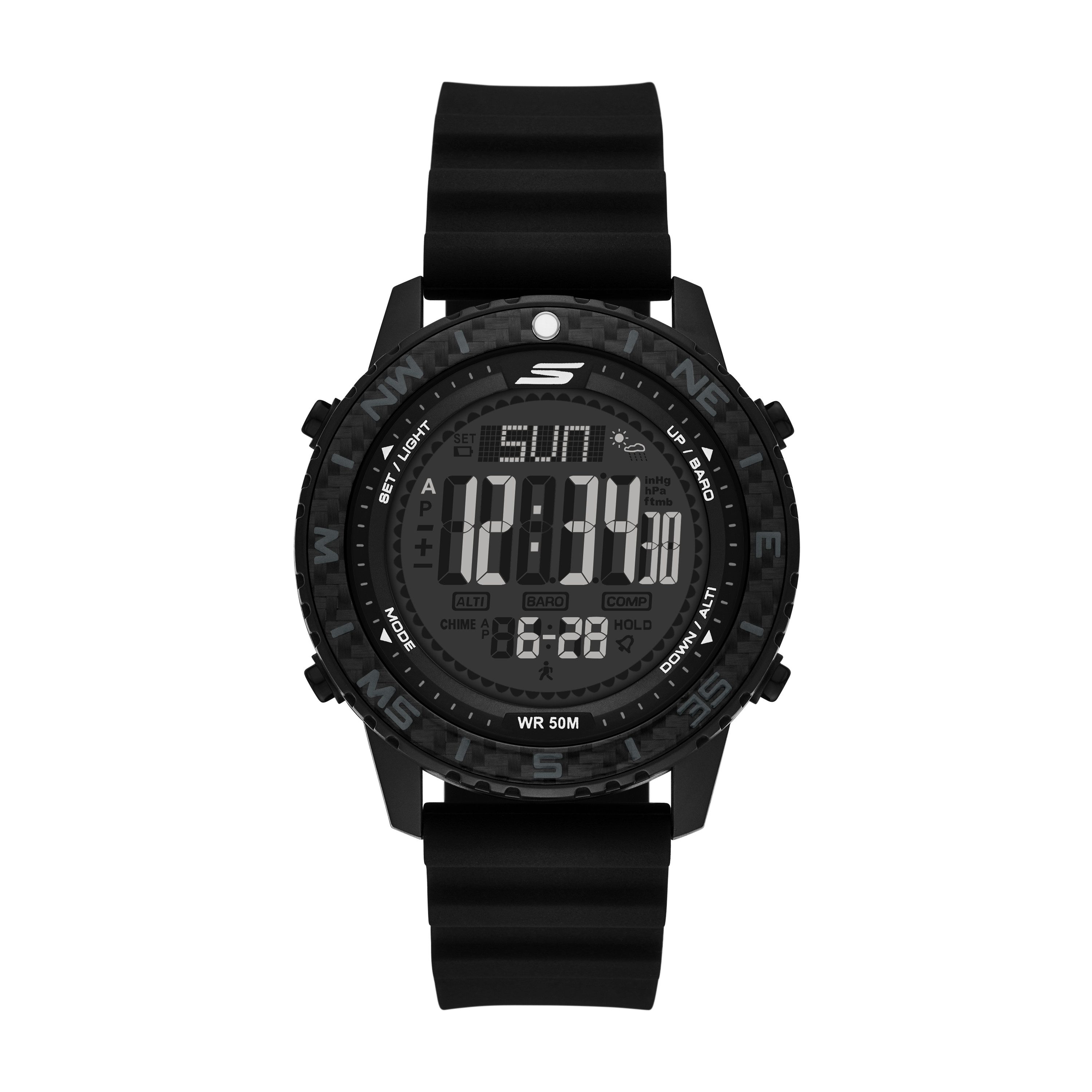 Skechers Chronograph Adventure Sport SRP001, Quarzuhr, Armbanduhr, Herrenuhr, Silikonarmband, digital, Tag