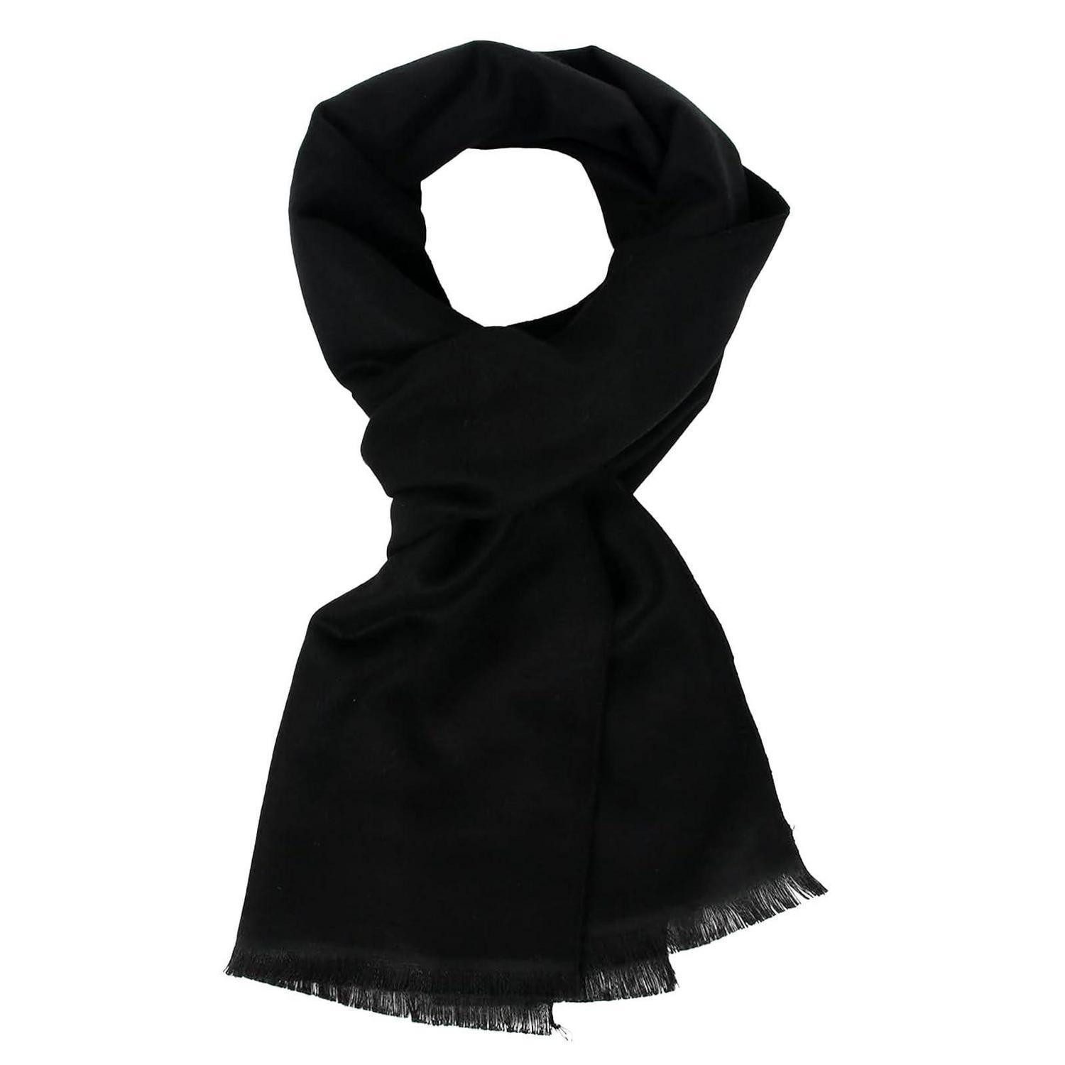 LuxusKollektion Strickschal Herren Schal Baumwolle Warm Schwarz, (1-St)