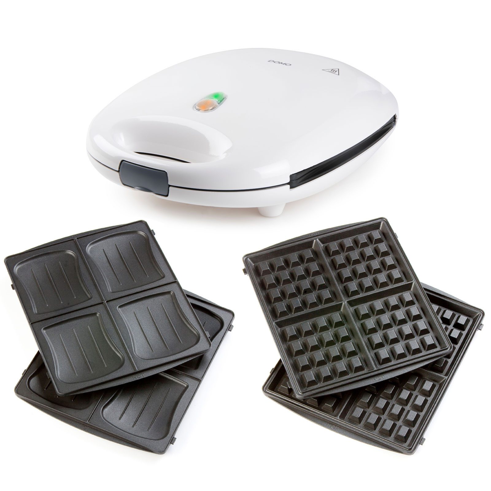 Domo Waffeleisen DO9046C, Sandwich- und Waffelautomat in Einem