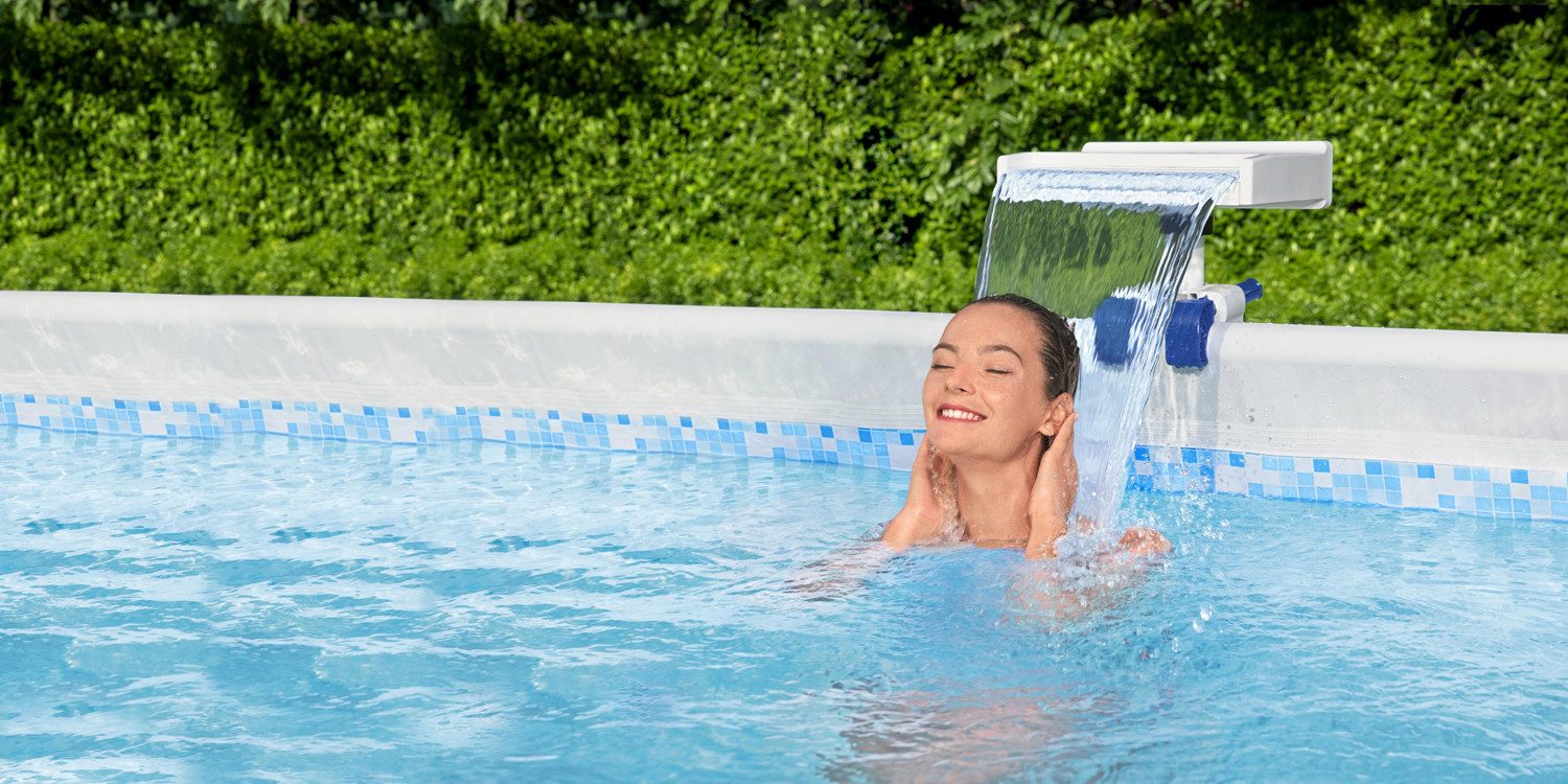 Bestway Poolwasserfall Flowclear™ mit LED-Licht