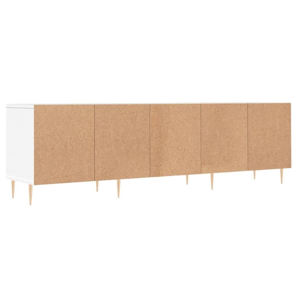 furnicato TV-Schrank Holzwerkstoff 150x30x44,5 Weiß cm