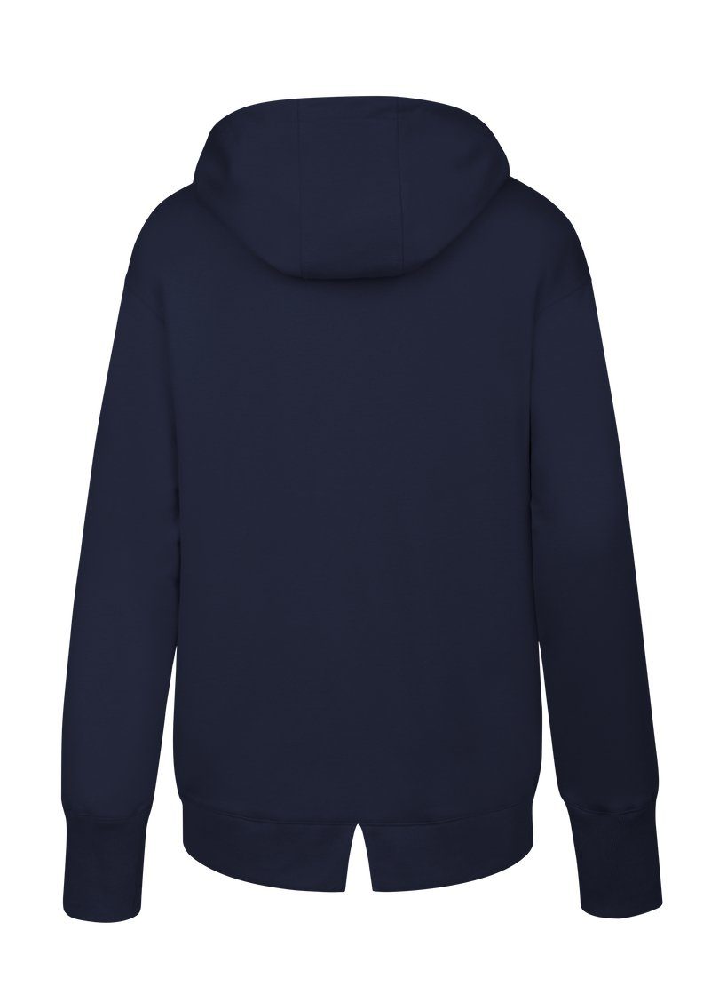navy Trigema Sweat-Qualität Sweatshirt in Hoodie TRIGEMA leichter