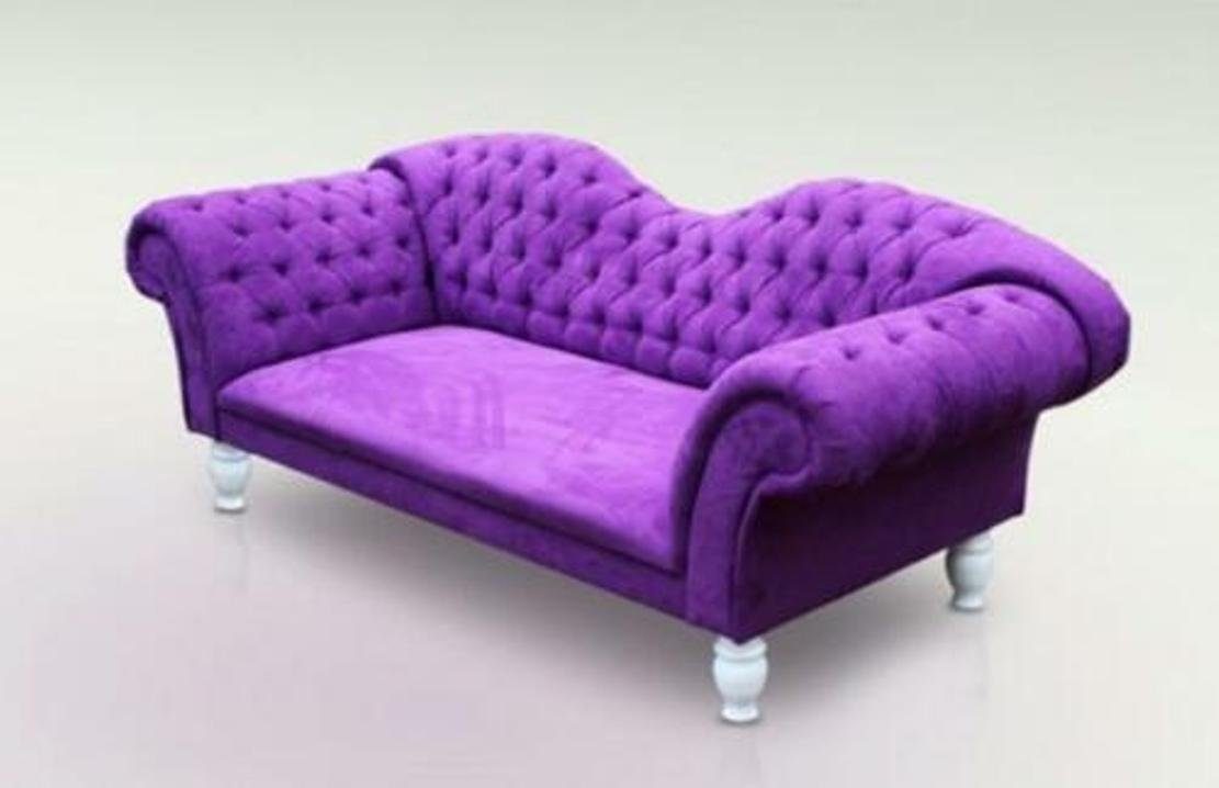 JVmoebel Chesterfield-Sofa, Chesterfield Sofa Designer Polster Klassische Sofas Couchen CUPIDOIII Couch Big Lila