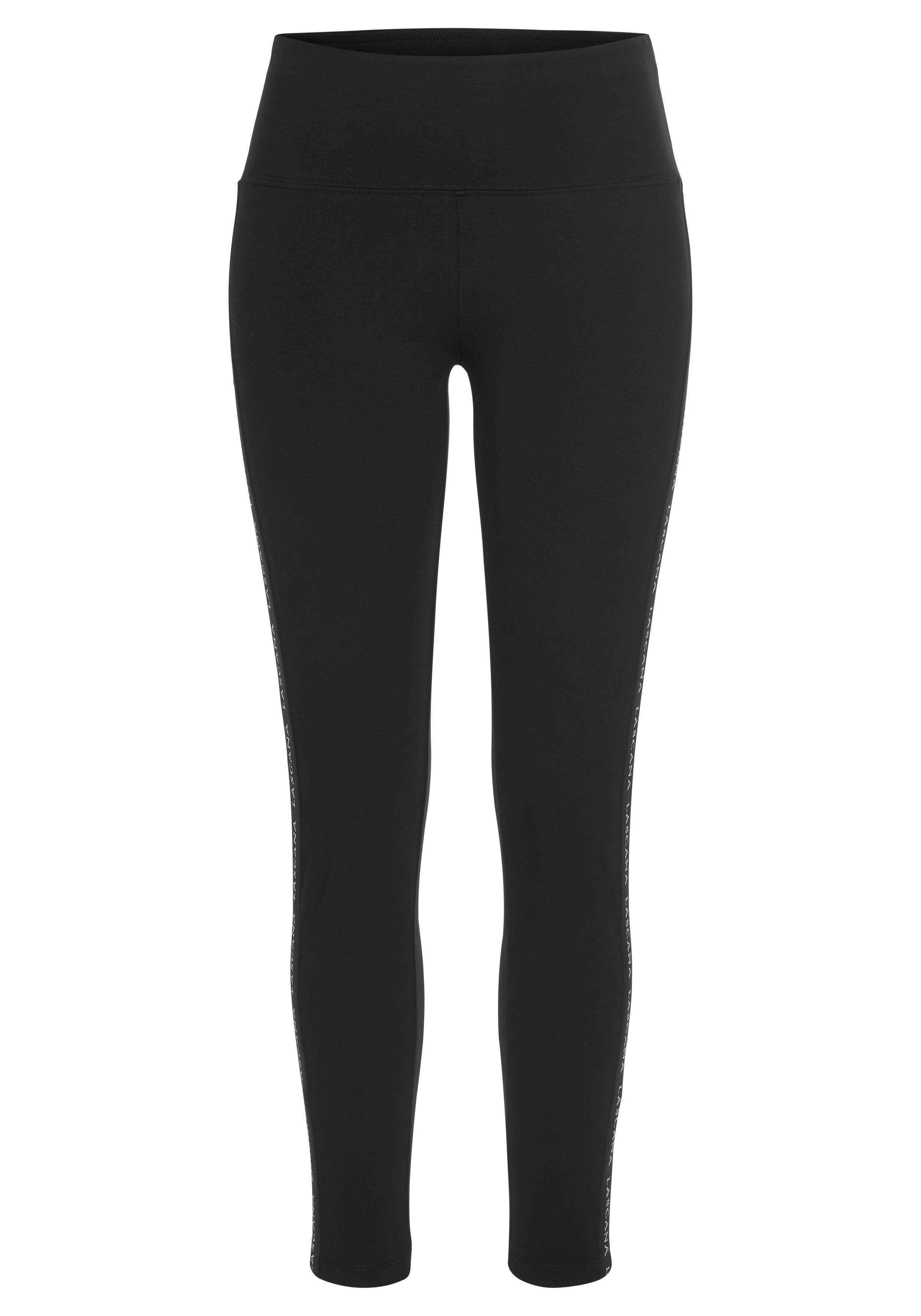 breitem Leggings ACTIVE schwarz Komfortbund mit LASCANA