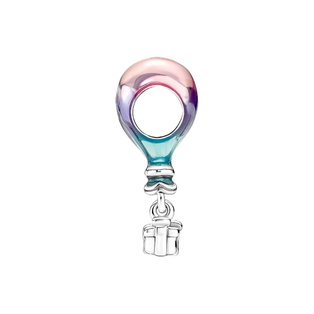 Pandora Charm Herz 791501C01, Geburtstag, Heißlutballon, Herz