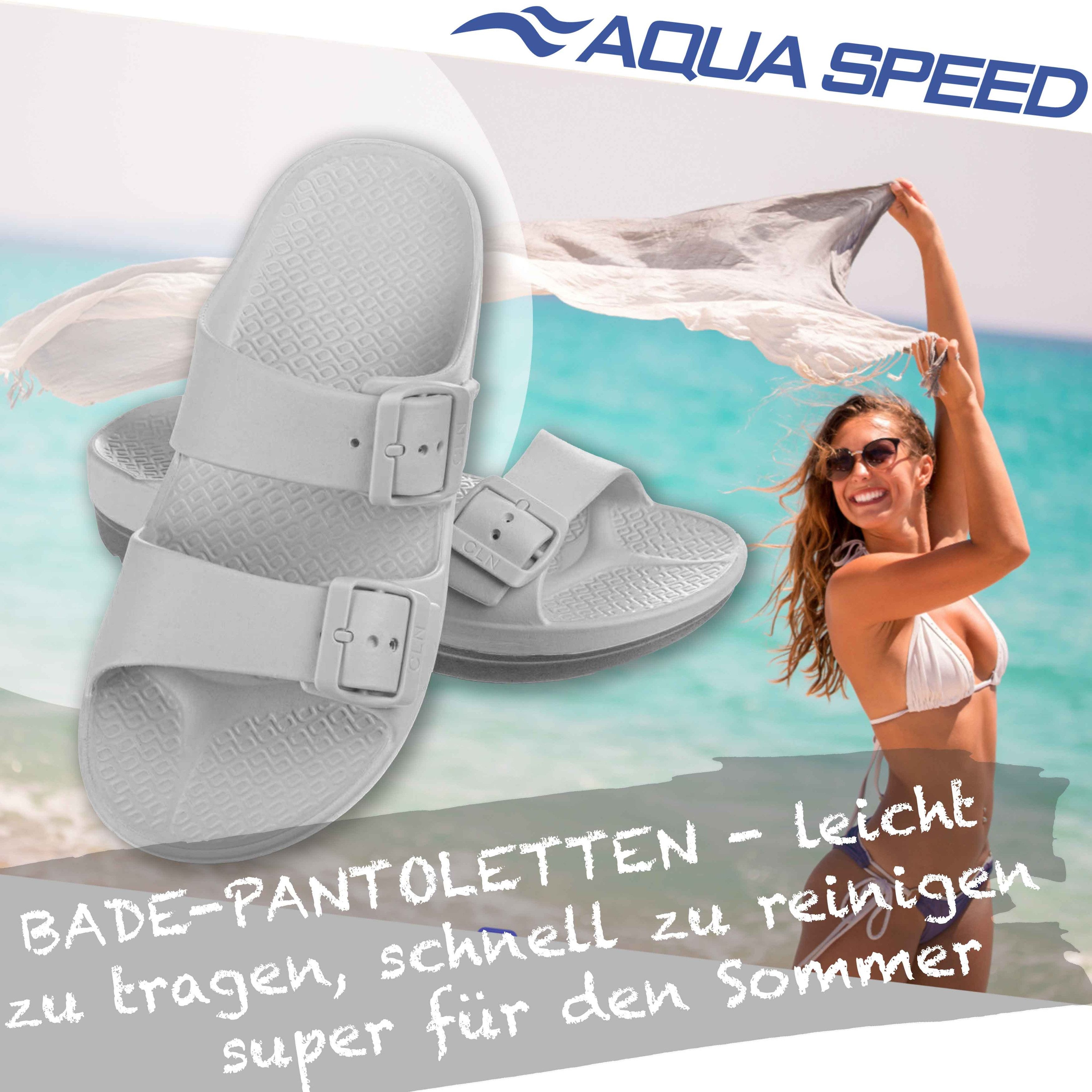 Aqua Speed Badelatschen ALICANTE Damen + Mikrofaserhandtuch Gr. 36-41 Bades günstig online kaufen